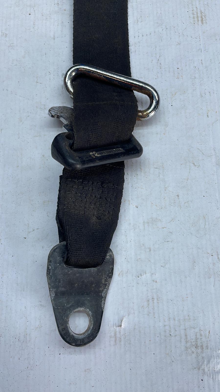 Used Porsche 924 front right seat belt with metal hanger