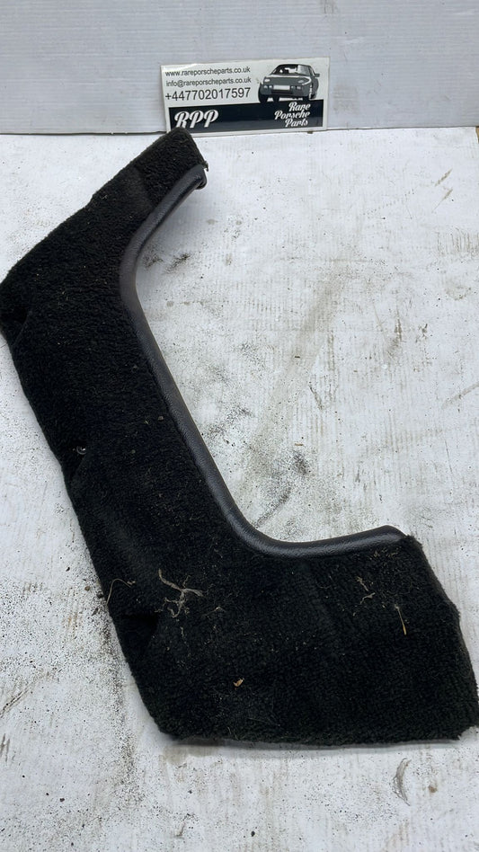 924/944 right, driver side black carpeted door pocket, used  007 477867134