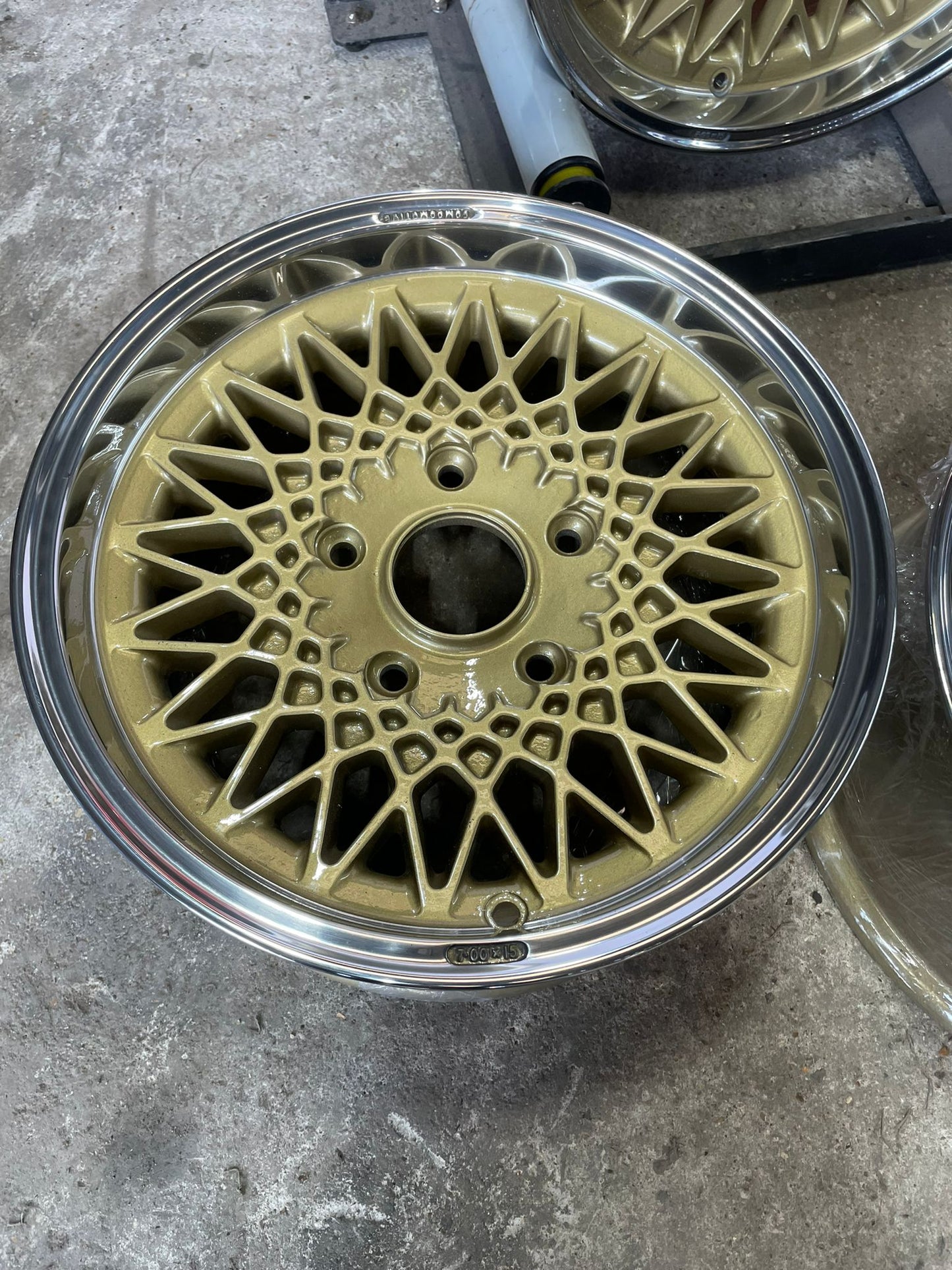 5x130 Compomotive alloy wheel set Porsche 924/944, refurbished 7Jx15