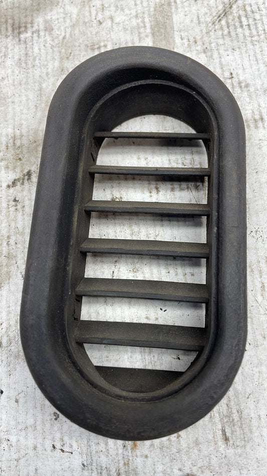 Porsche 924/944/968 Left door air vent grill trim, used 477819179