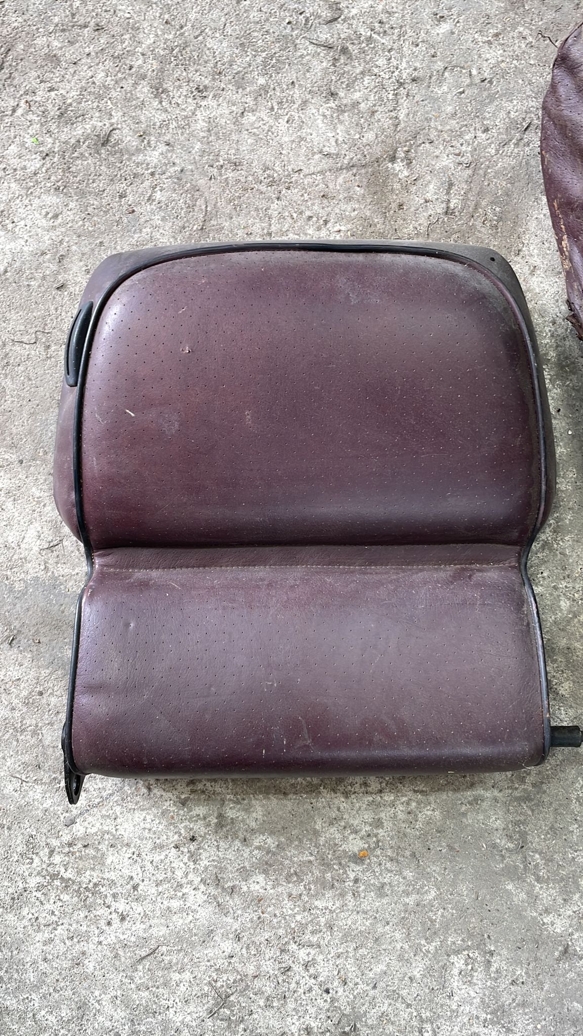 Porsche 928 job lot of rear seat parts, burgundy, spares or repair, used
