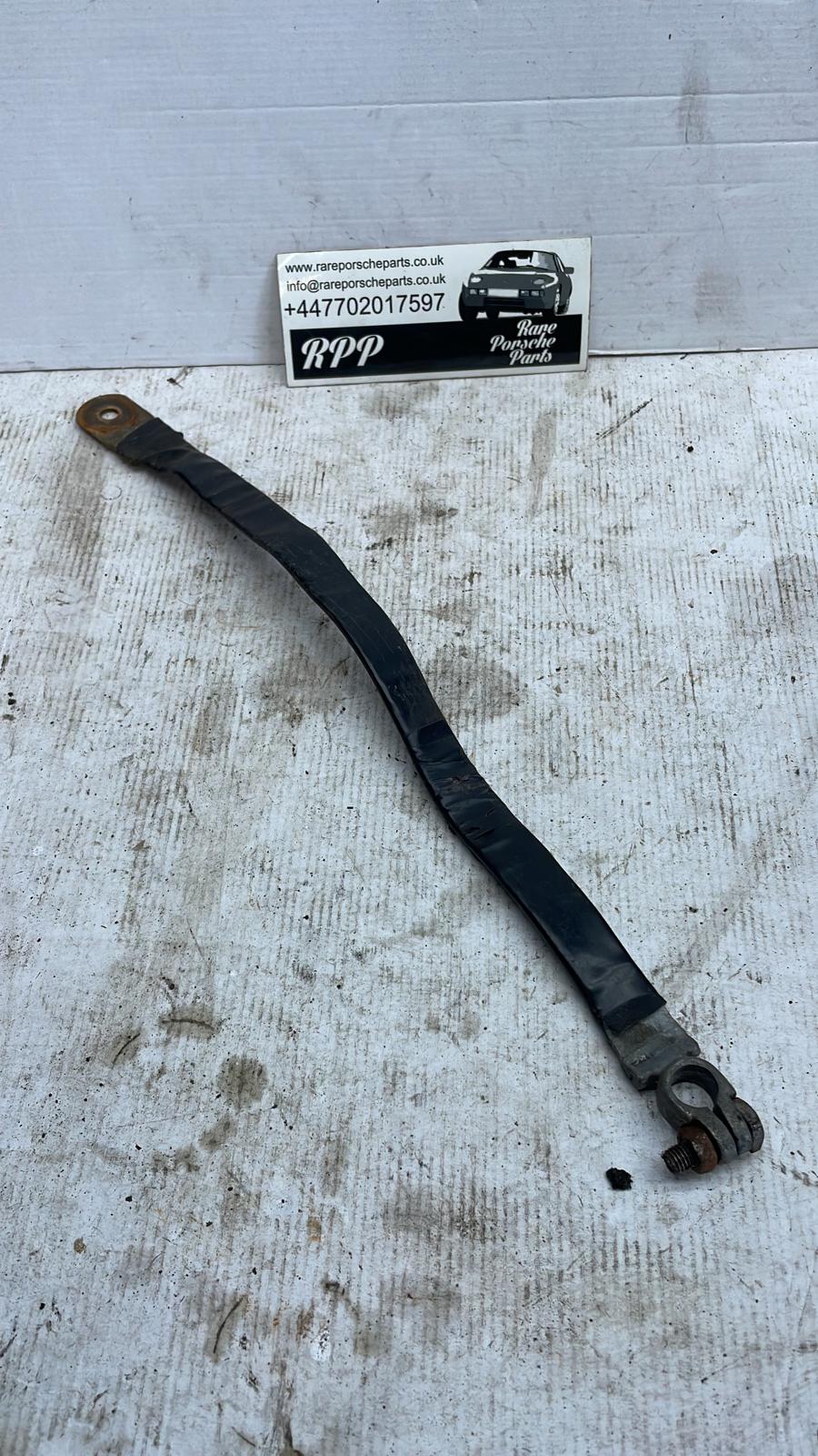Porsche 928 S2 negative battery cable, used