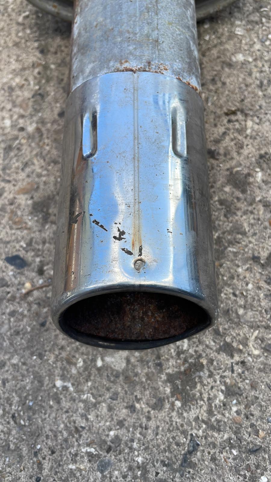 Porsche 924 2.0 8V 125HP XJ aftermarket exhaust back box, muffler 477253127D / 477253411 used