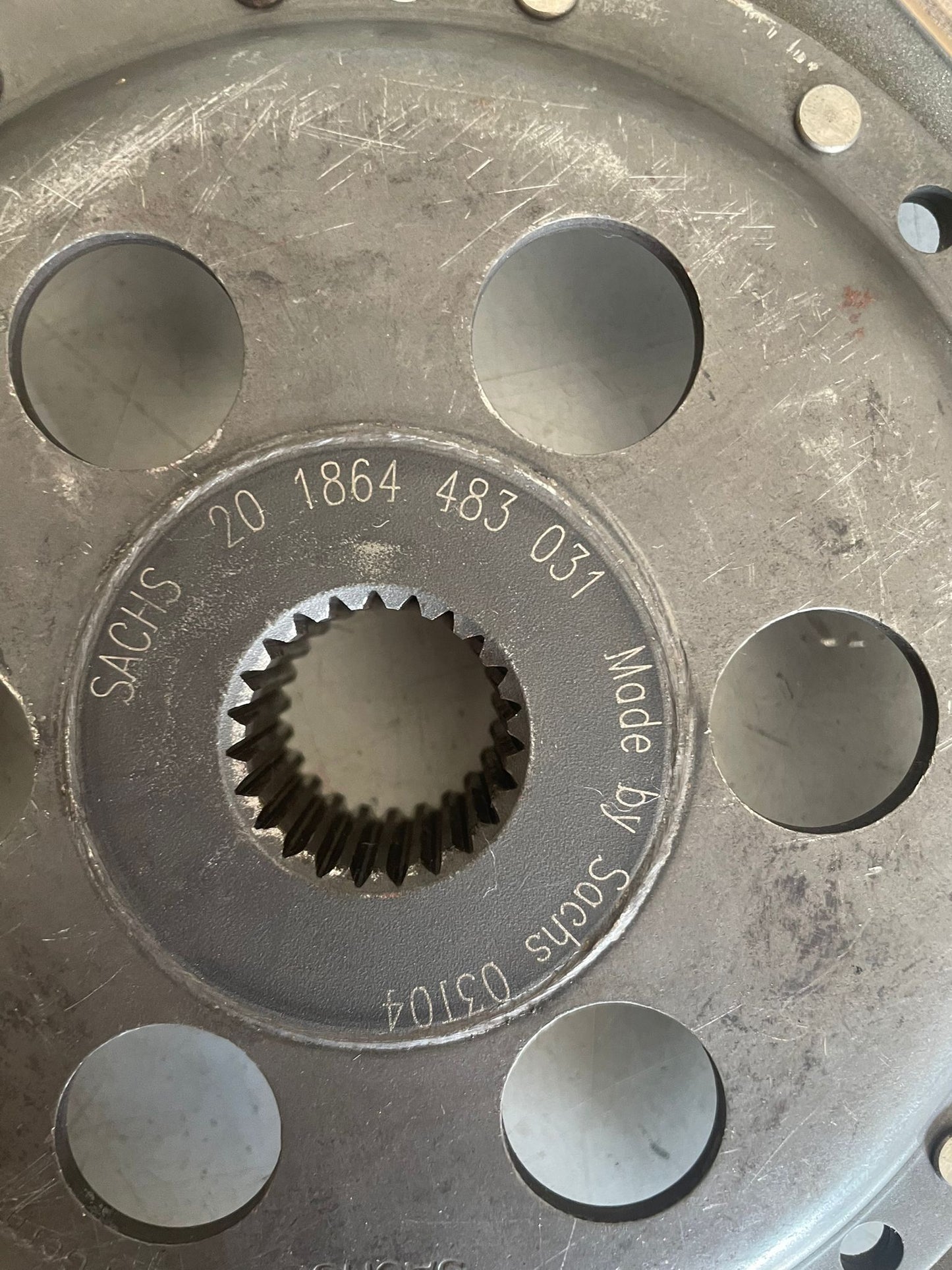 Porsche 996 GT3 Cup pressure plate with 240mm puck disc 99611602775, 1864483031, refurbished