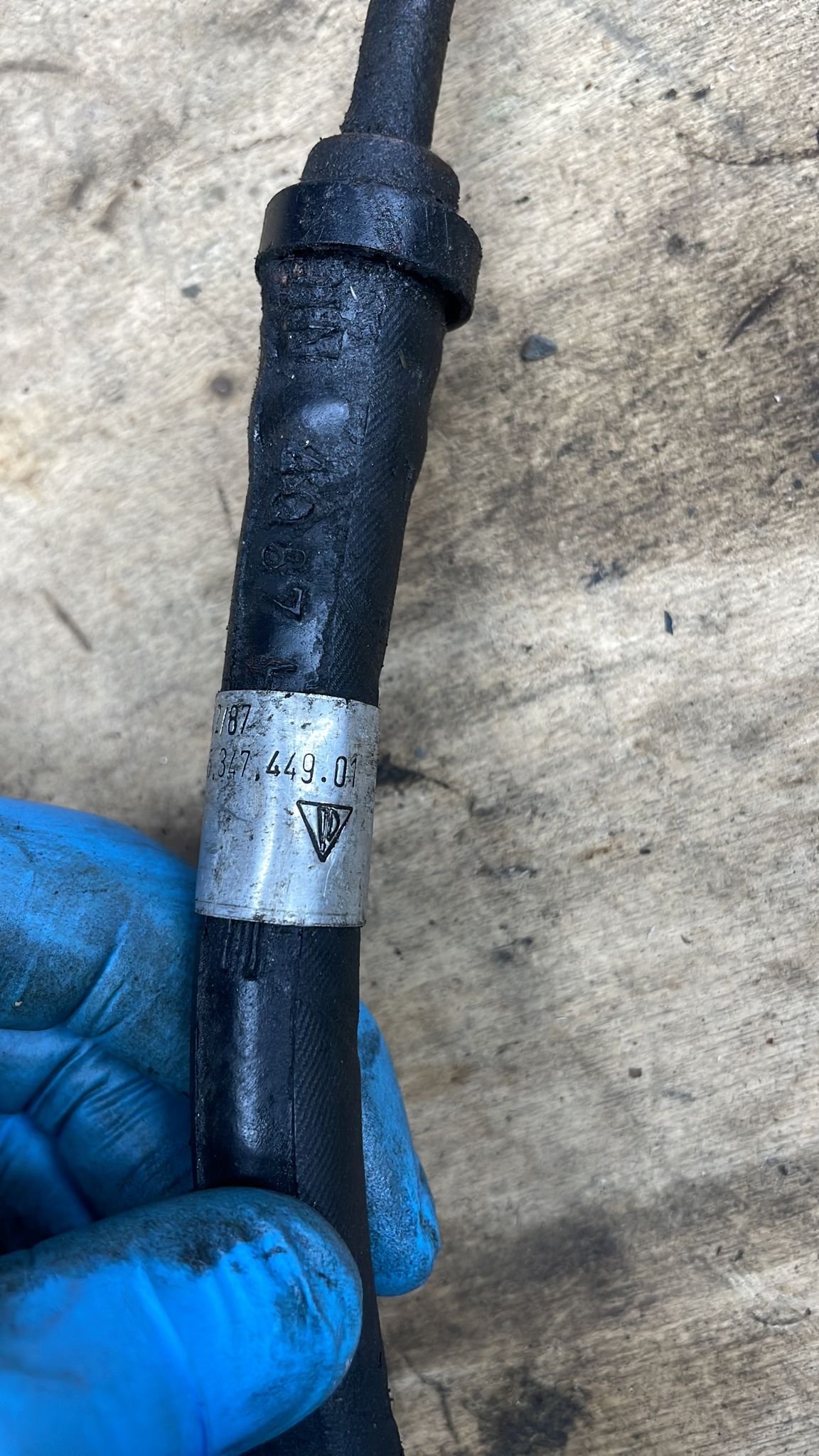 Porsche 944 Power Steering Return Line 94534744901, used Rare Porsche