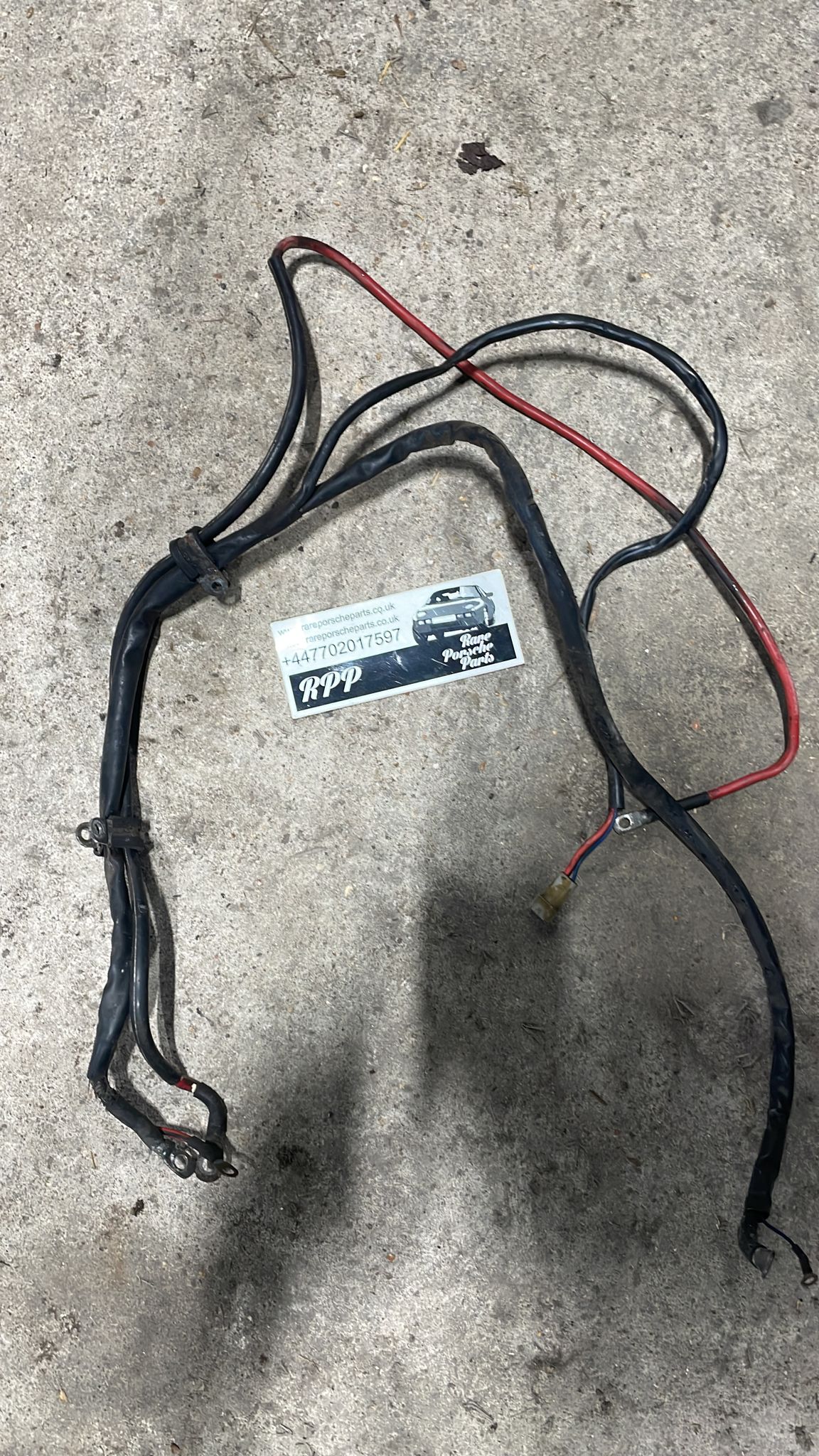 Porsche 944 S2 alternator charging cable, wiring loom, used