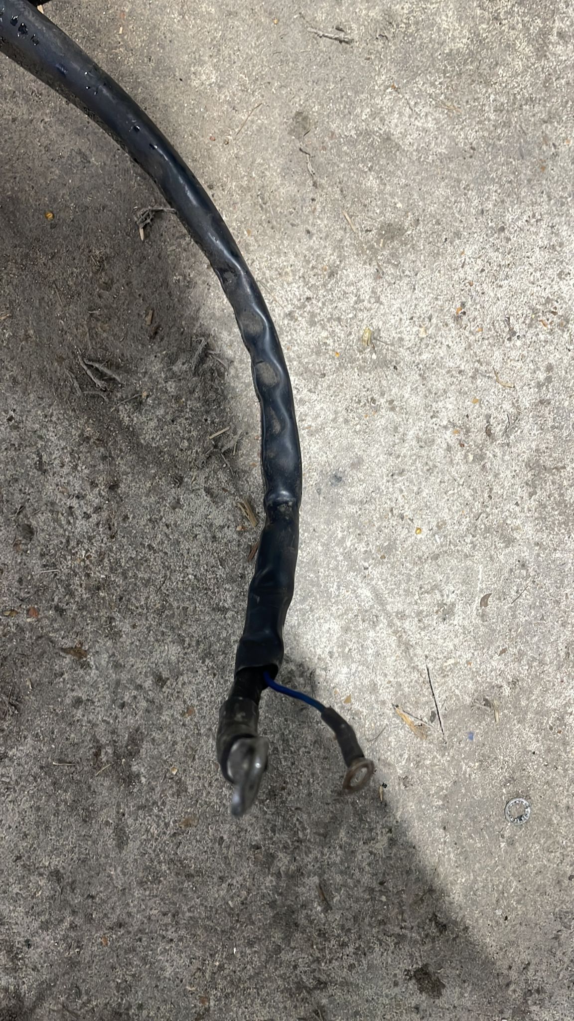 Porsche 944 S2 alternator charging cable, wiring loom, used