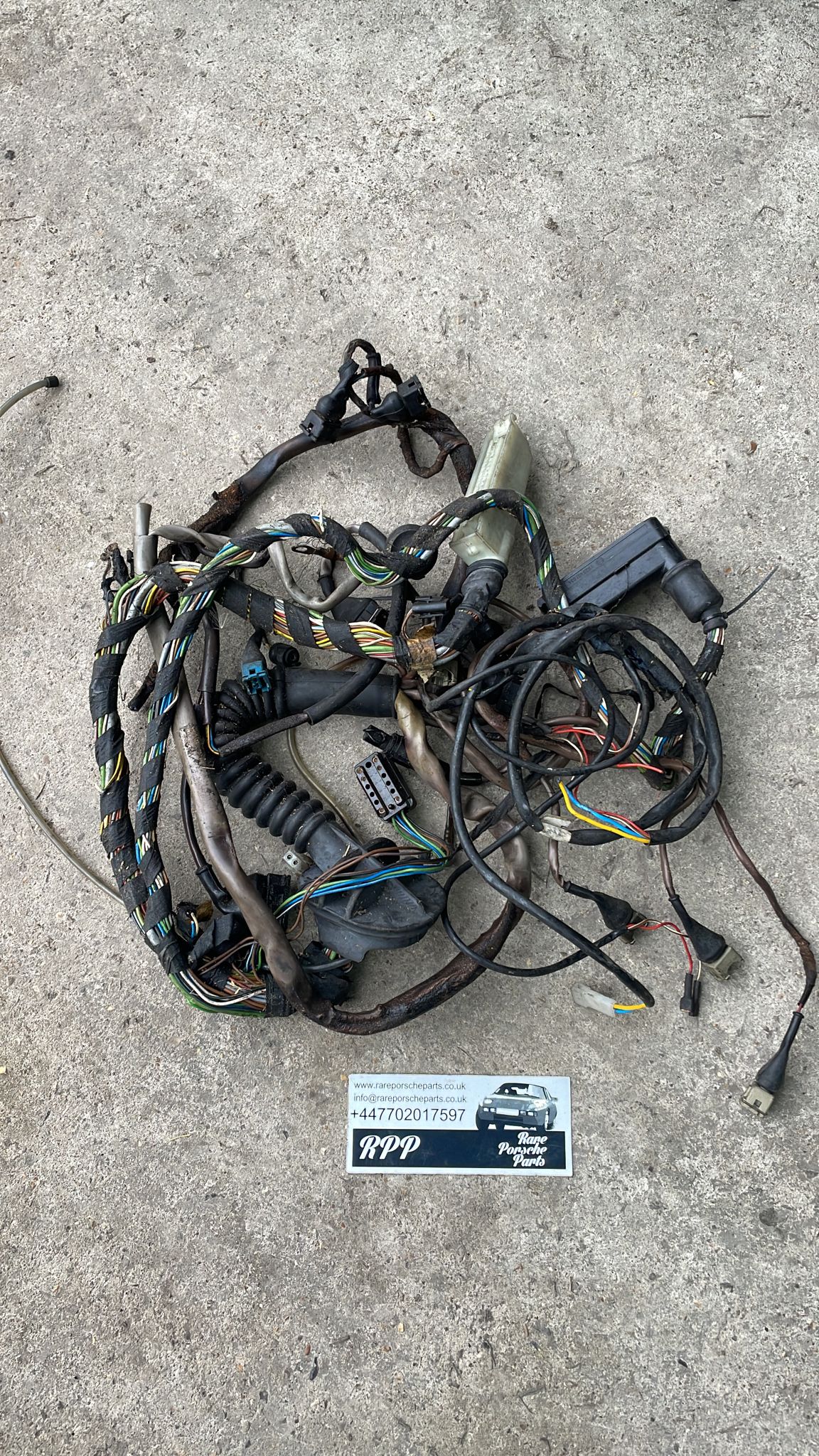 Porsche 944 Turbo Engine wiring loom, used, spares or repair 014