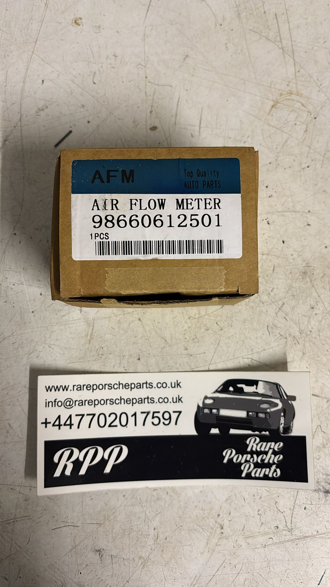 Misuratore di flusso d'aria Porsche 986 Boxster AFM / MAF 98660612501 nuovo, aftermarket