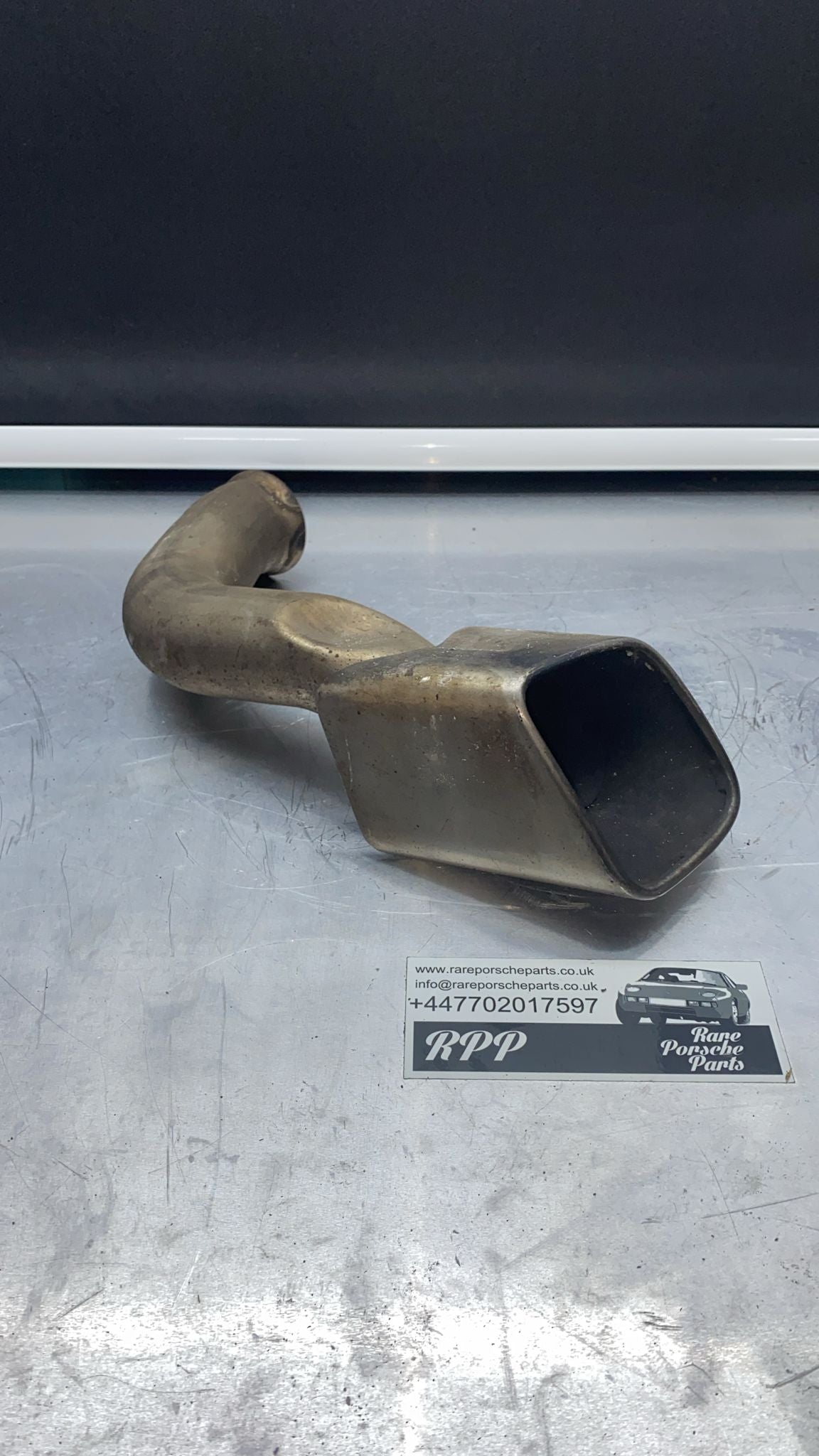 Porsche Cayenne Turbo left exhaust tip, Used 7P5253682AN