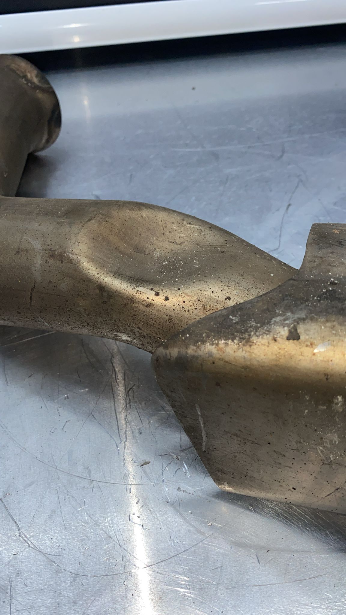 Porsche Cayenne Turbo left exhaust tip, Used 7P5253682AN