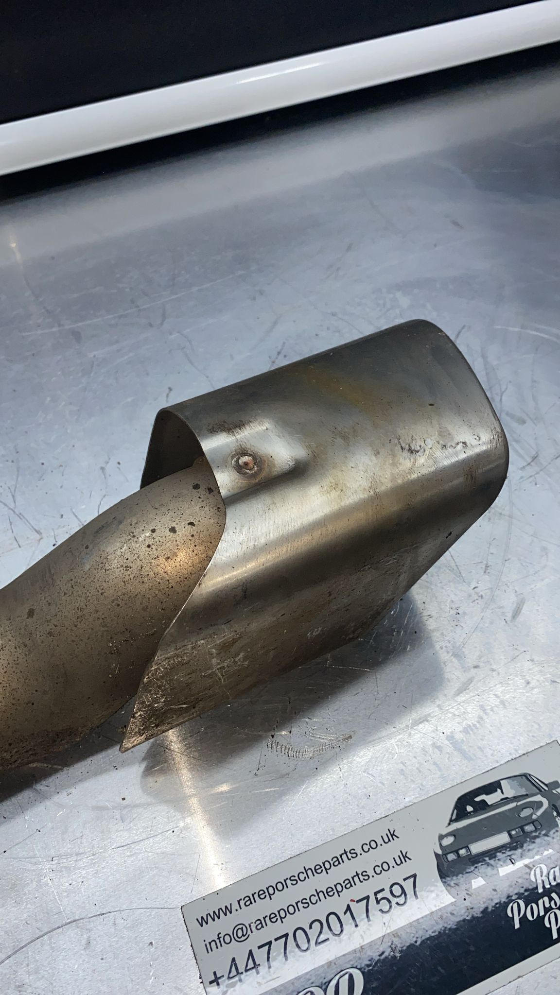 Porsche Cayenne Turbo left exhaust tip, Used 7P5253681AN