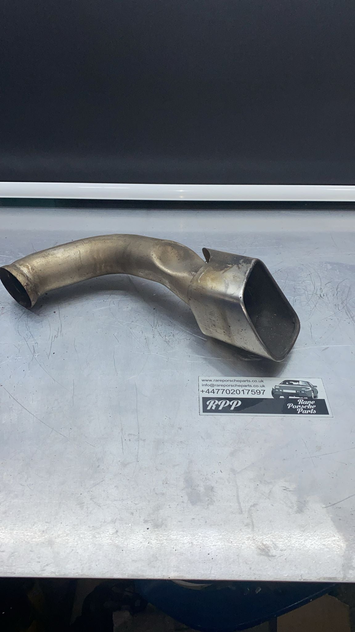 Porsche Cayenne Turbo left exhaust tip, Used 7P5253681AN