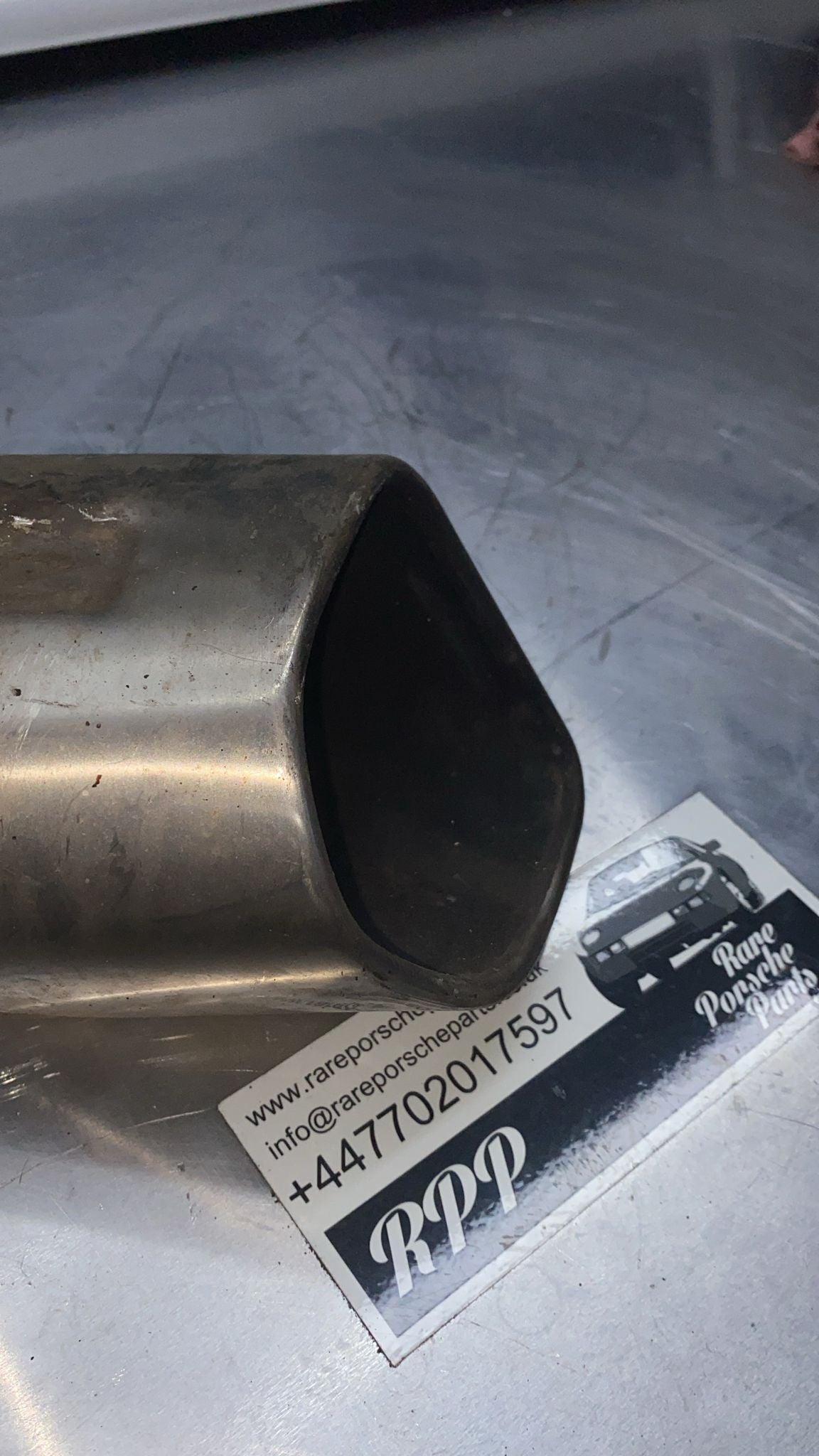 Porsche Cayenne Turbo right exhaust tip, Used 7P5253682AP