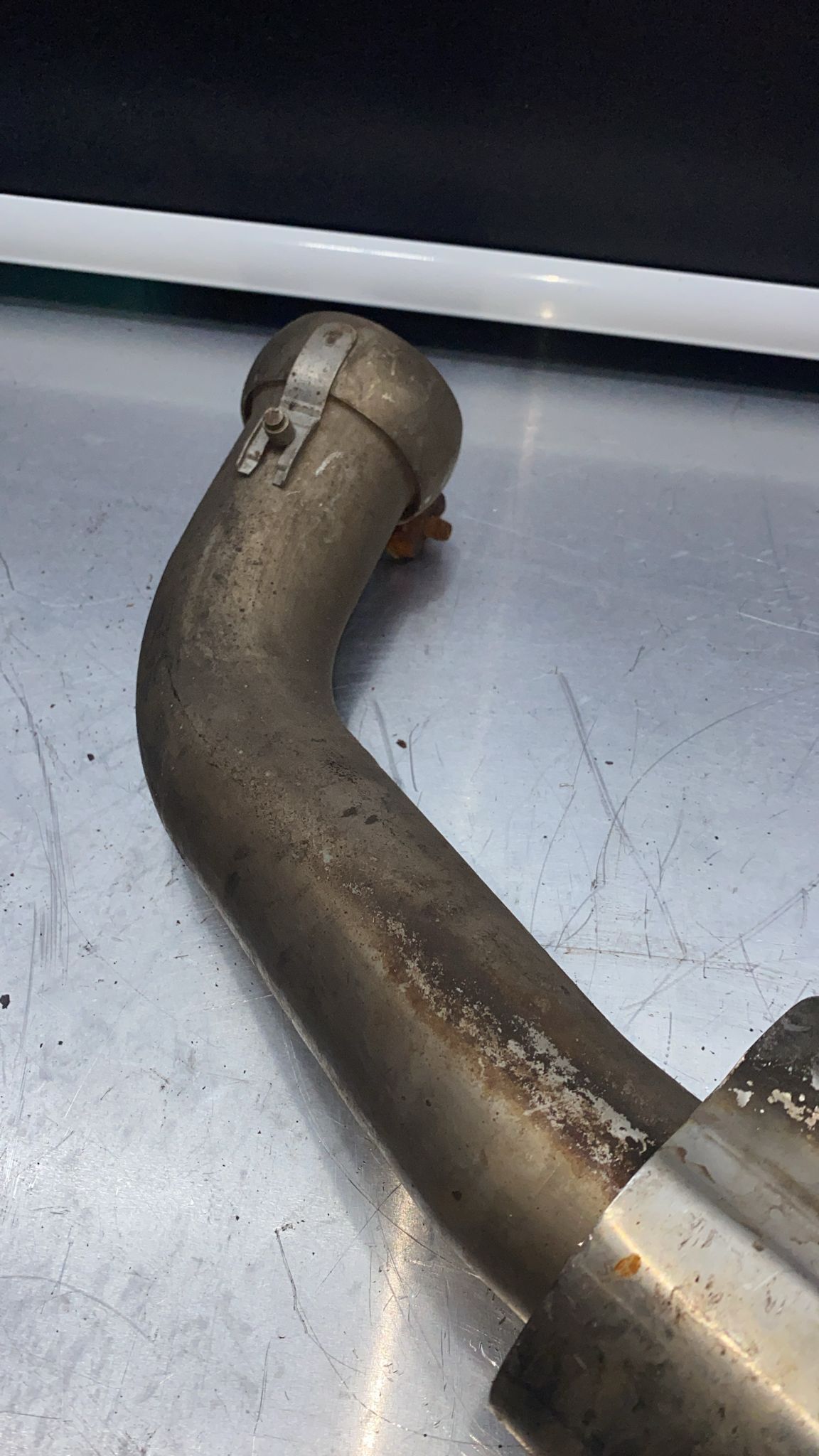 Porsche Cayenne Turbo right exhaust tip, Used 7P5253682AP