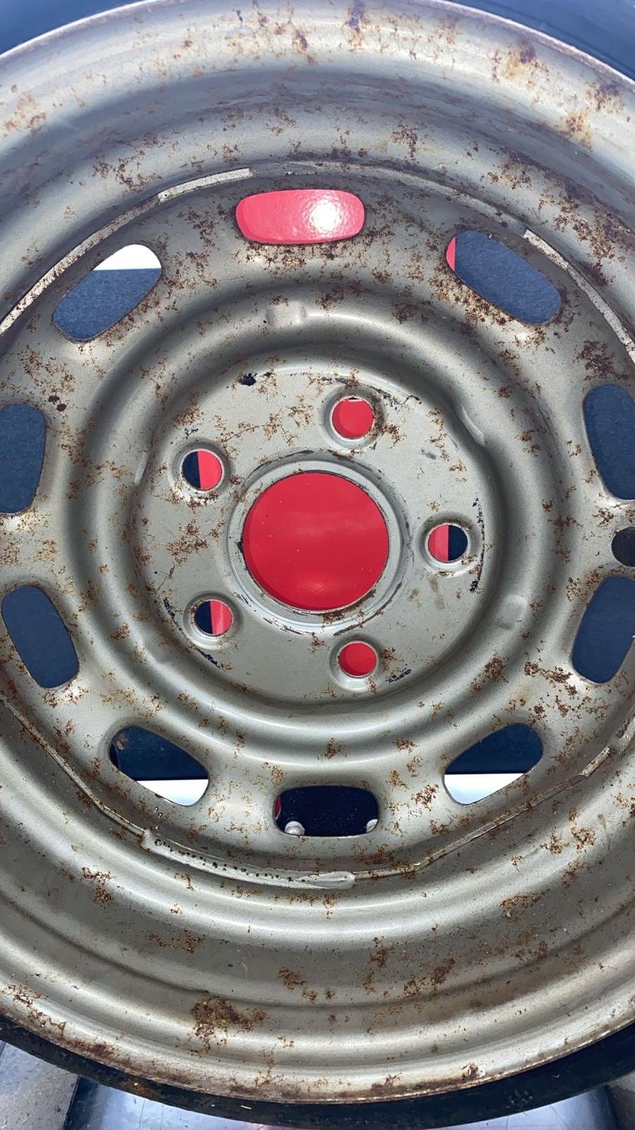 Porsche 911 944 924s spare wheel in steel with tyre, used