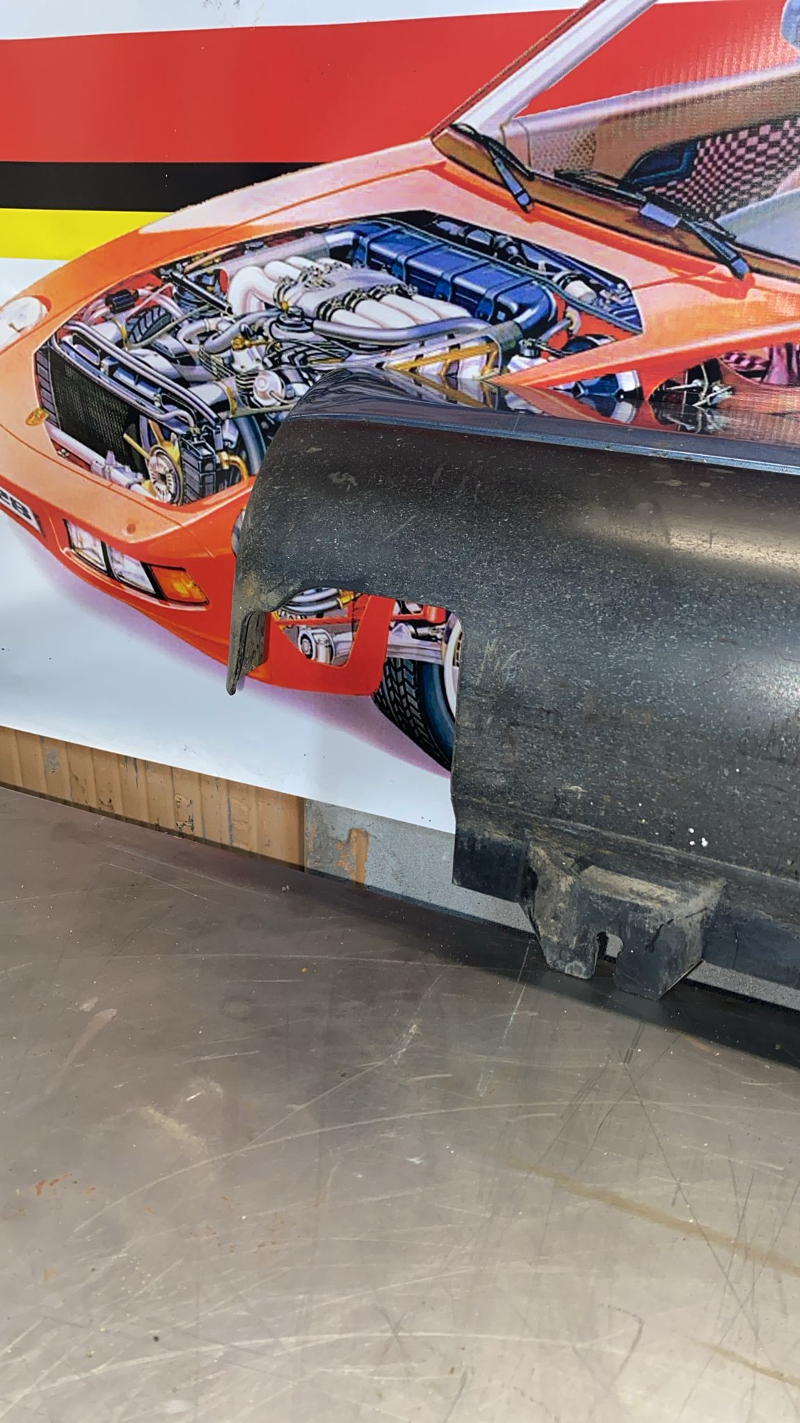 Porsche 911 964 copertura sottoporta lato sinistro, usata 96455919301