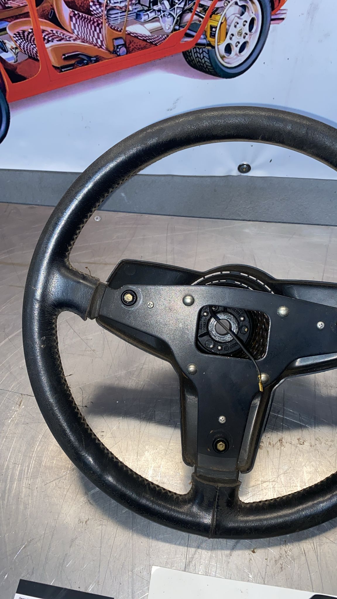Porsche 924 / 944 3 spoke steering wheel, used