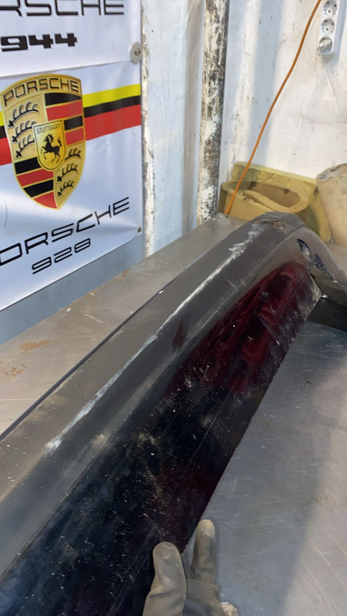 Porsche 944 rear bumper, used 93150538700