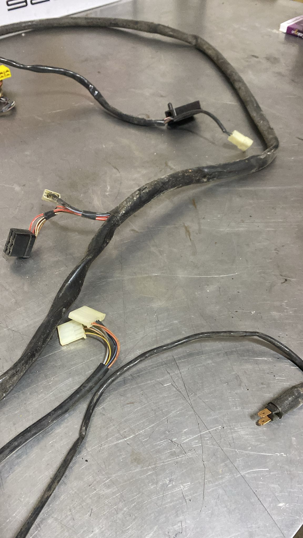 Porsche 928 S interior wiring harness, loom, dashboard section, from a LHD car, used 92861200320