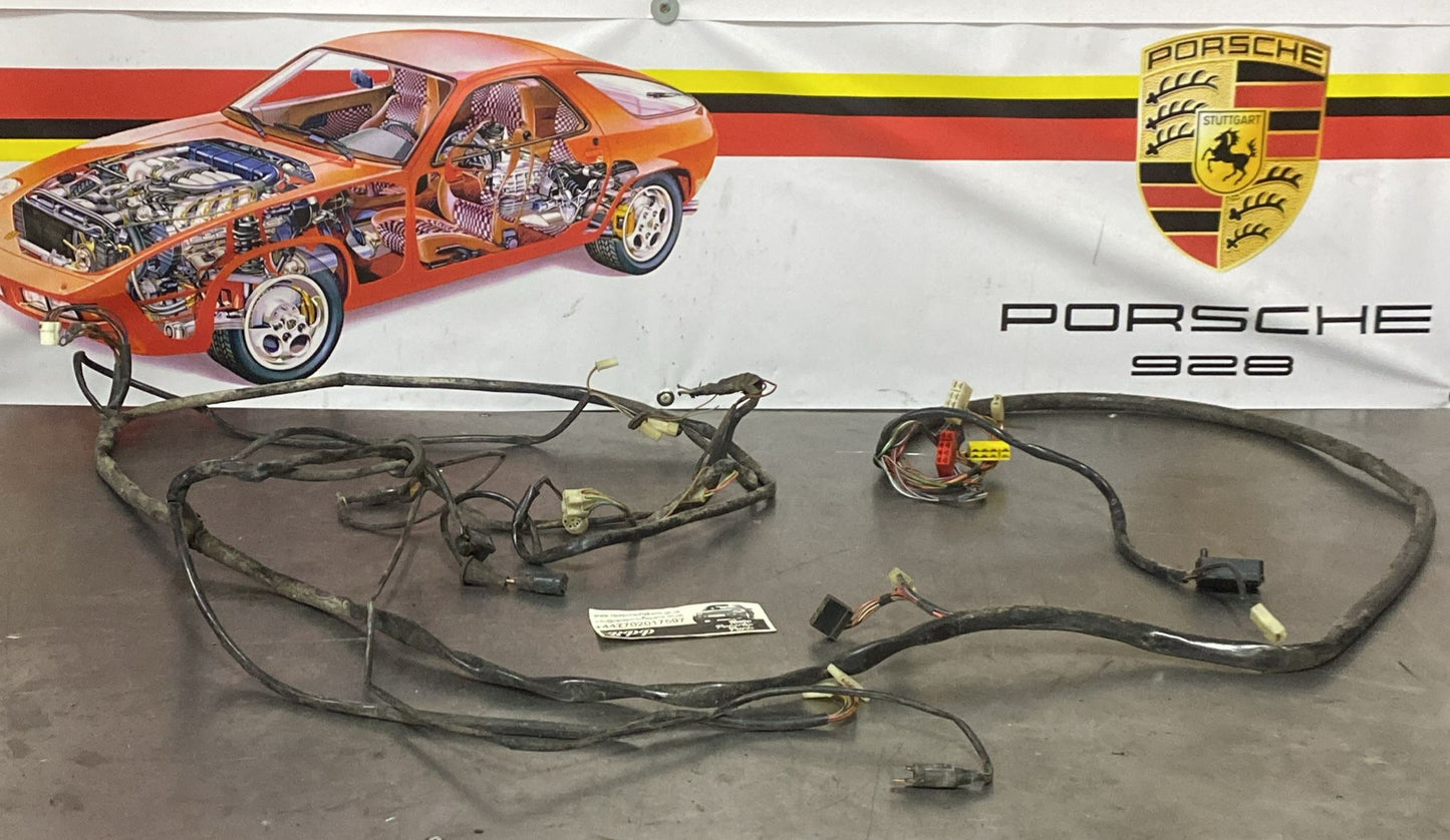 Porsche 928 S interior wiring harness, loom, dashboard section, from a LHD car, used 92861200320