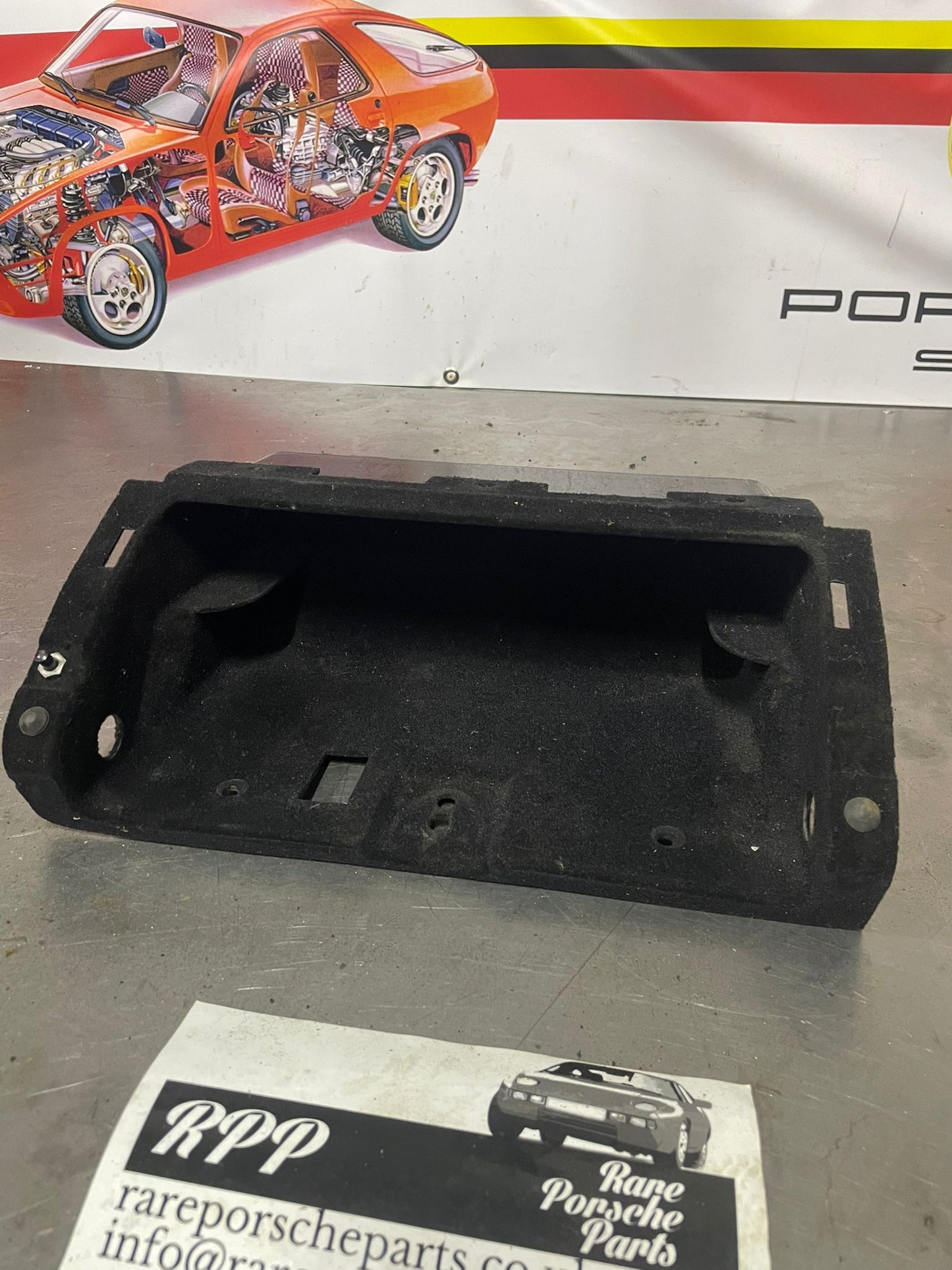 Porsche 928 glove box inner liner, used