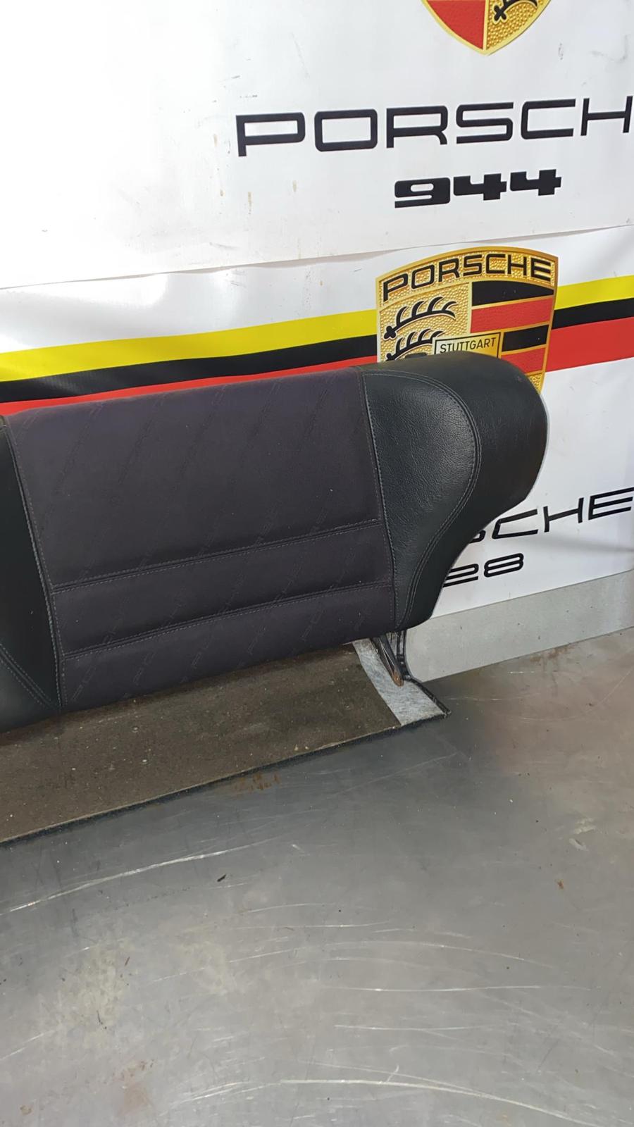 Porsche 924 944 rear seat backrest part, with Porsche scripted fabric, very nice condition