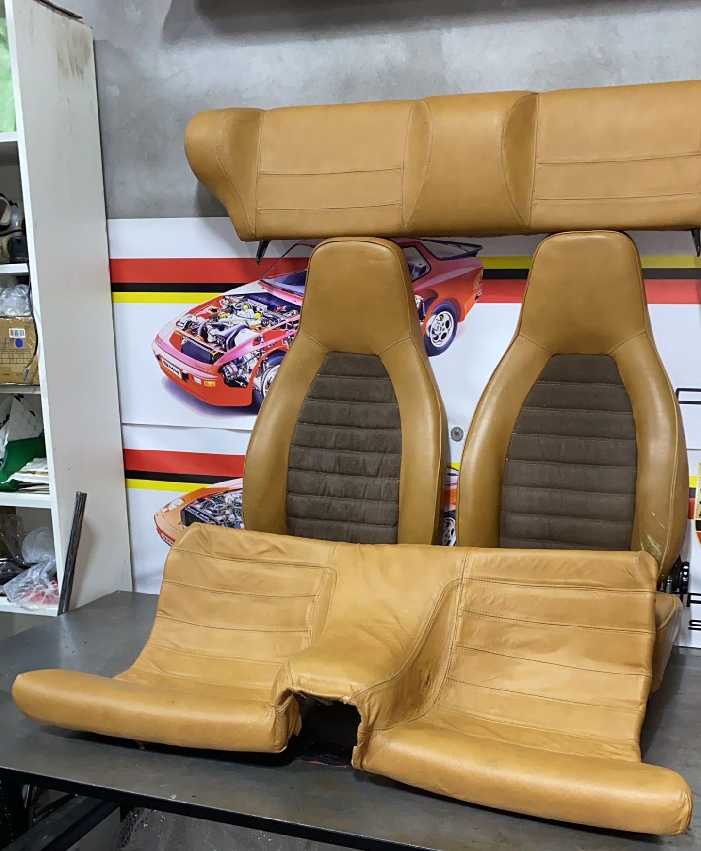 Porsche 924 original set of seats, 1976-1979, used, nice condition