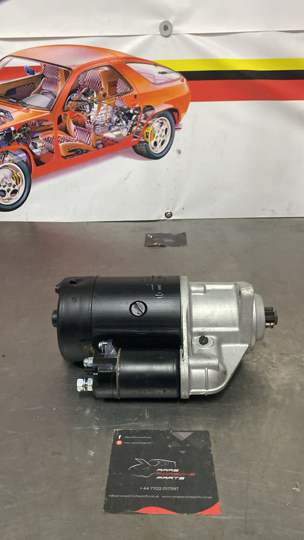 Porsche 928 starter motor, refurbished 0001312102 92860410304