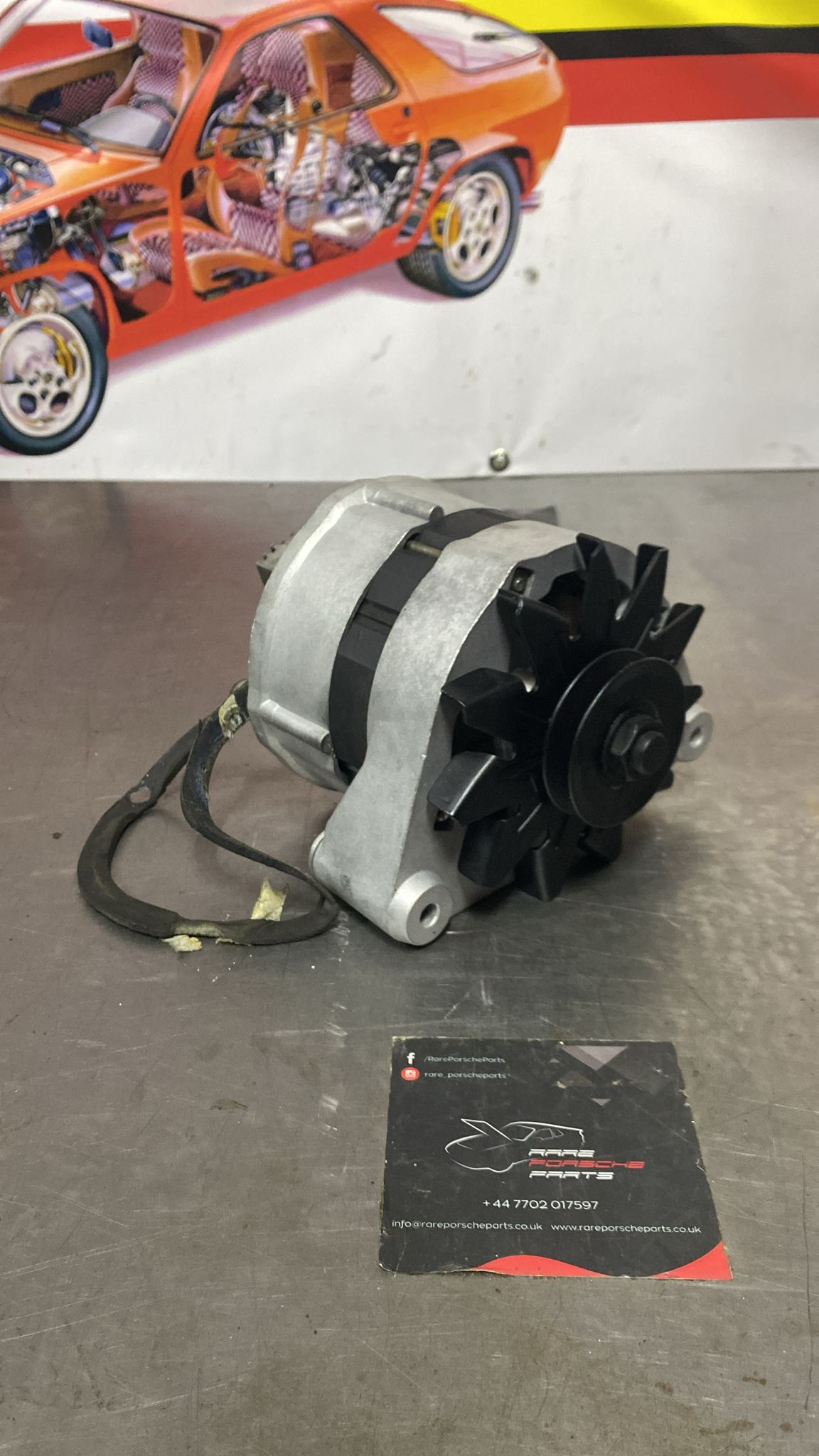 Porsche 928 alternator, refurbished 92860311303