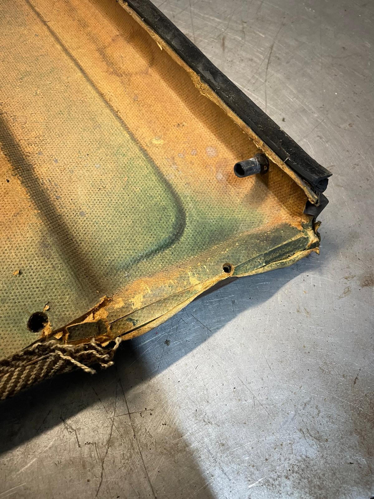 Porsche 924 944 manual door card, brown, left, near side 477867011 spares or repair, please study the photos