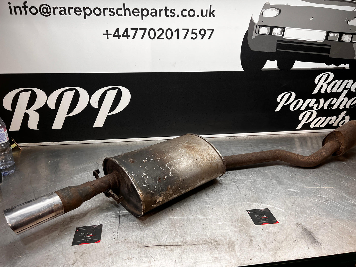 Porsche 944 S S2 genuine exhaust system rear muffler, used 94411104103