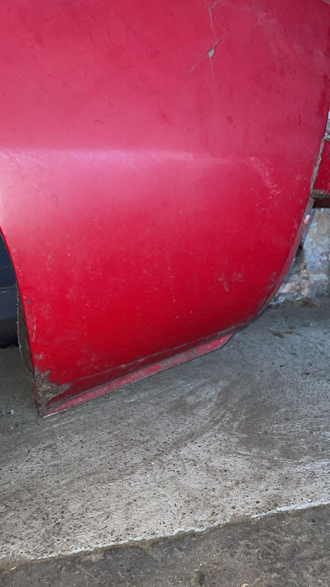 Porsche 924 left rear fender, side section with sill 477809601