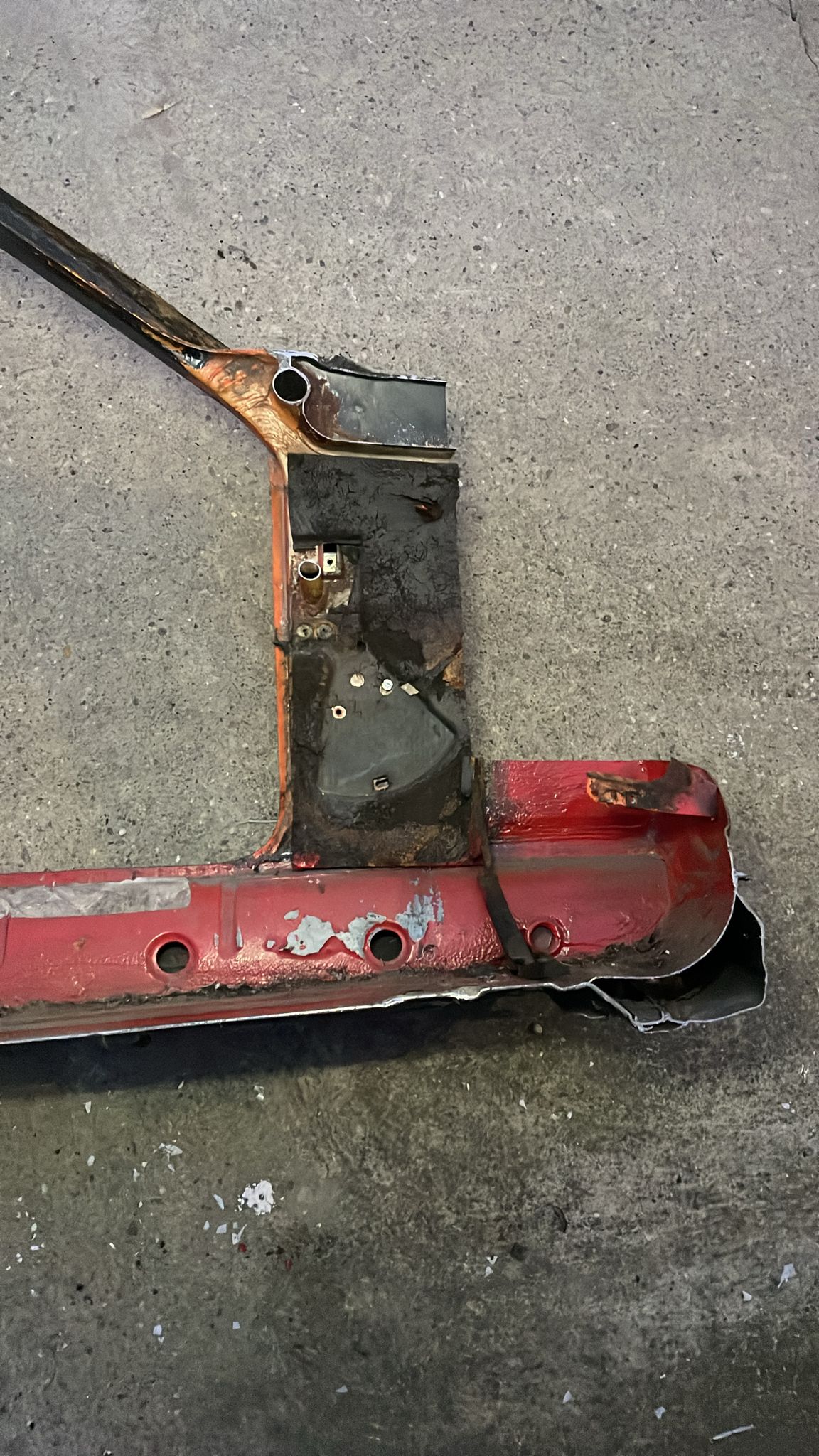 Porsche 928 left sill with A Pillar 92850201502, used