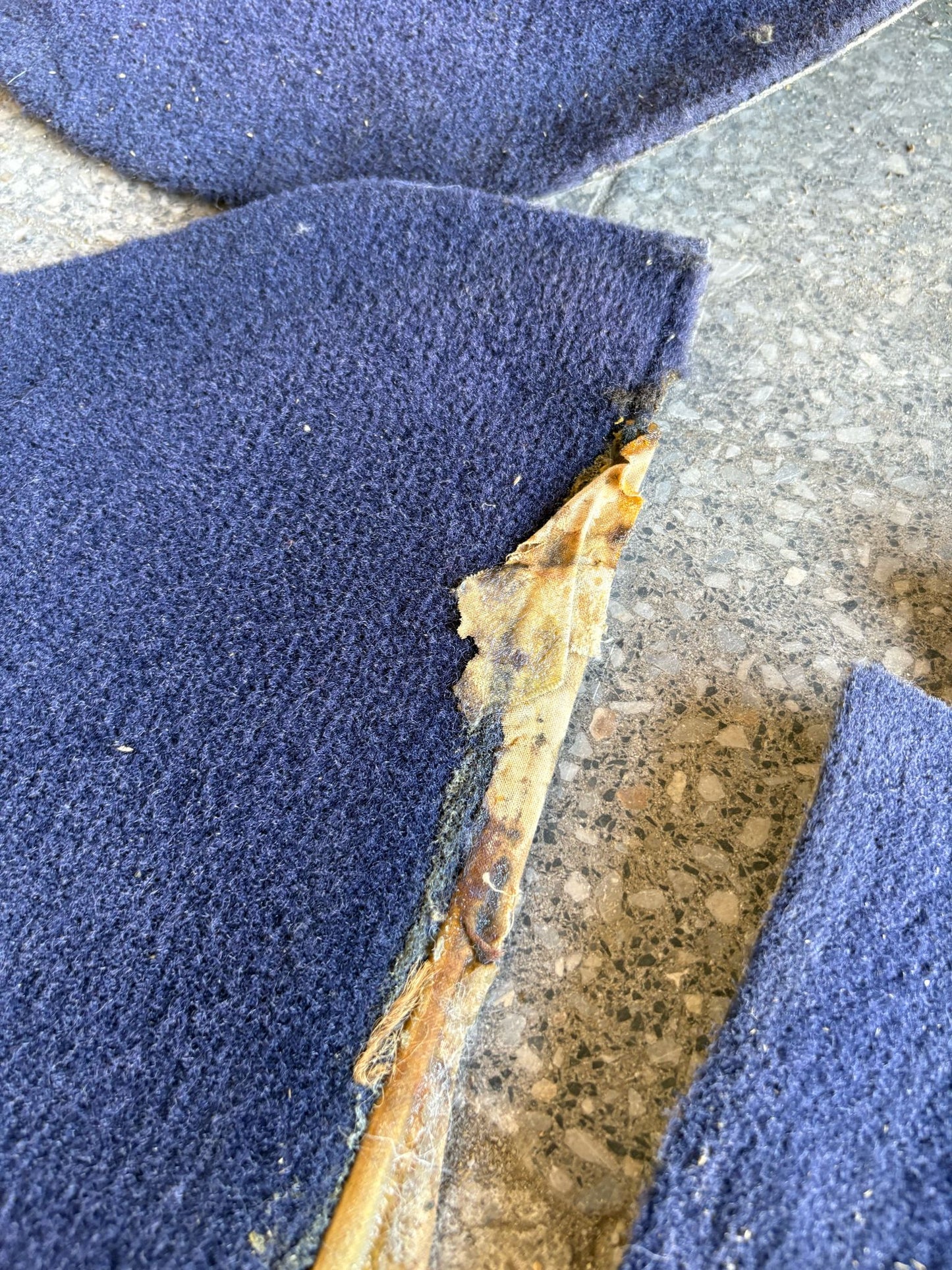 Porsche 944 RHD purple carpet set, NOT complete