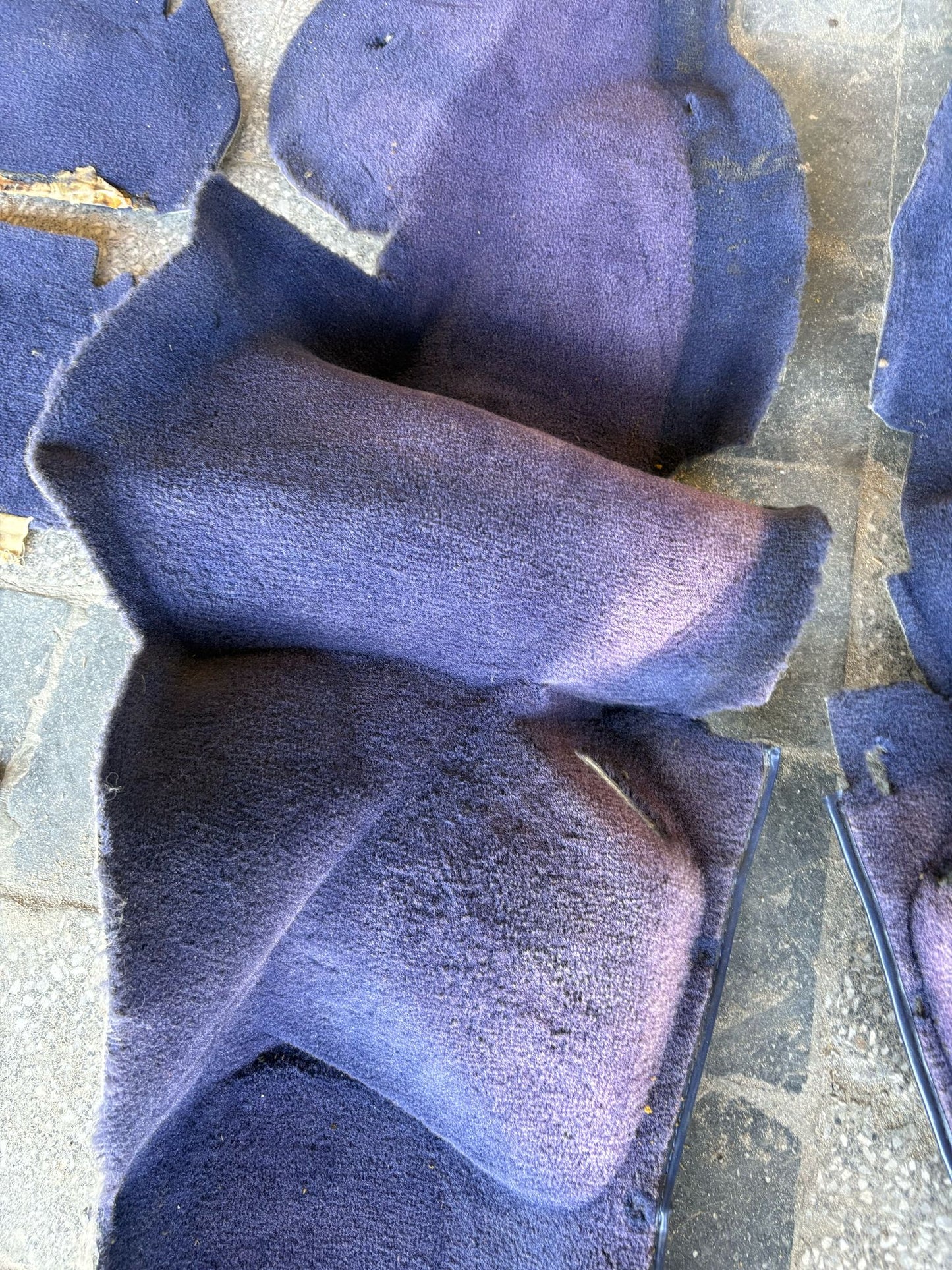 Porsche 944 RHD purple carpet set, NOT complete