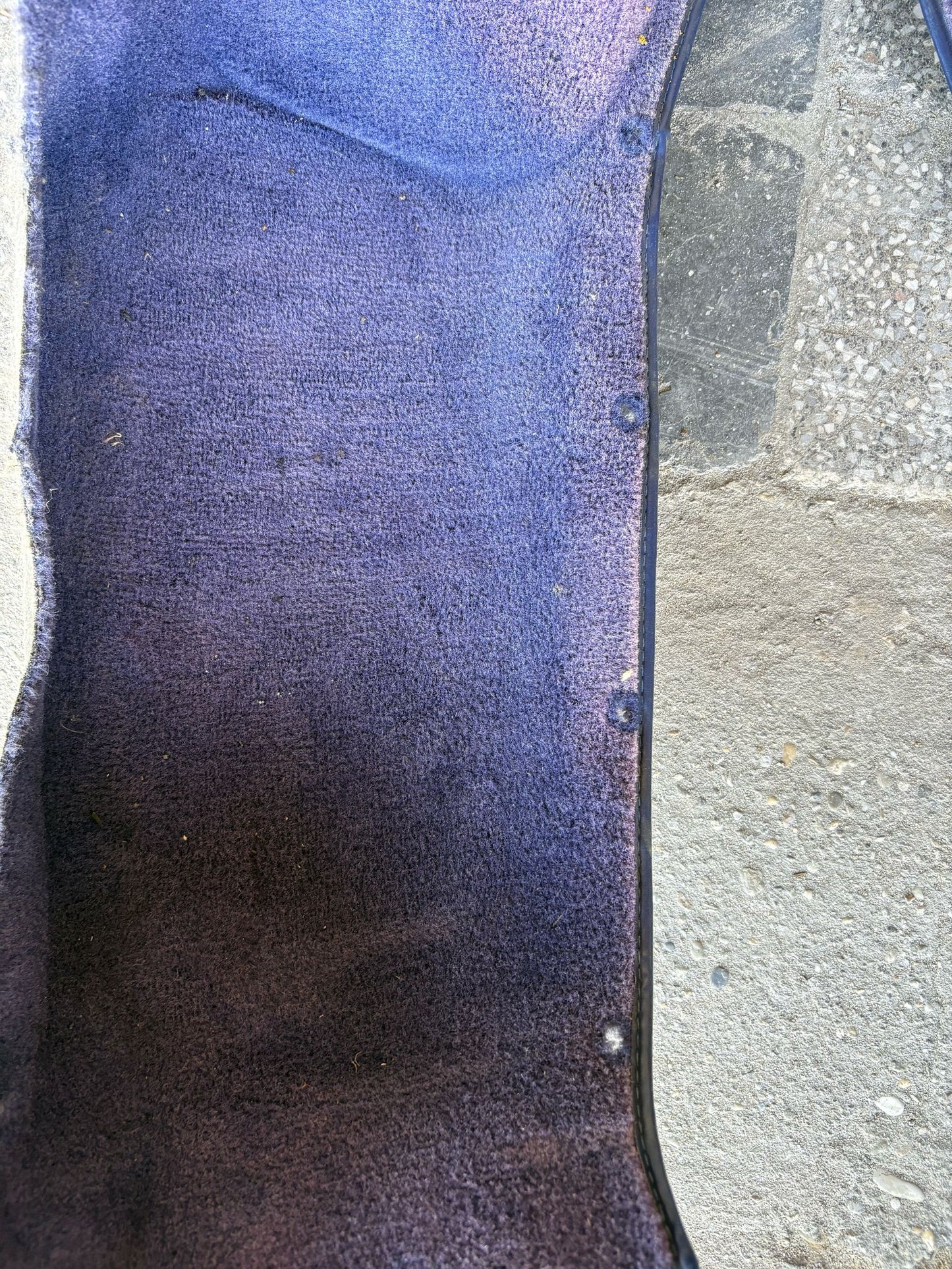 Porsche 944 RHD purple carpet set, NOT complete