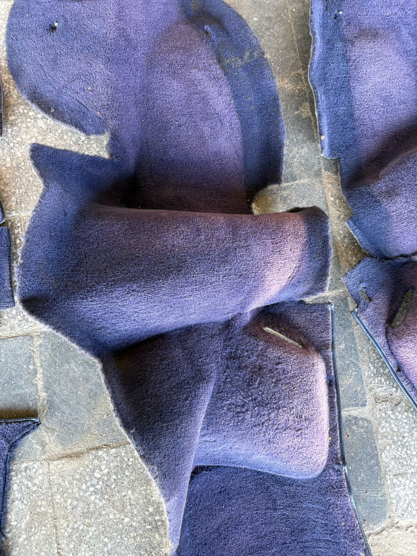 Porsche 944 RHD purple carpet set, NOT complete