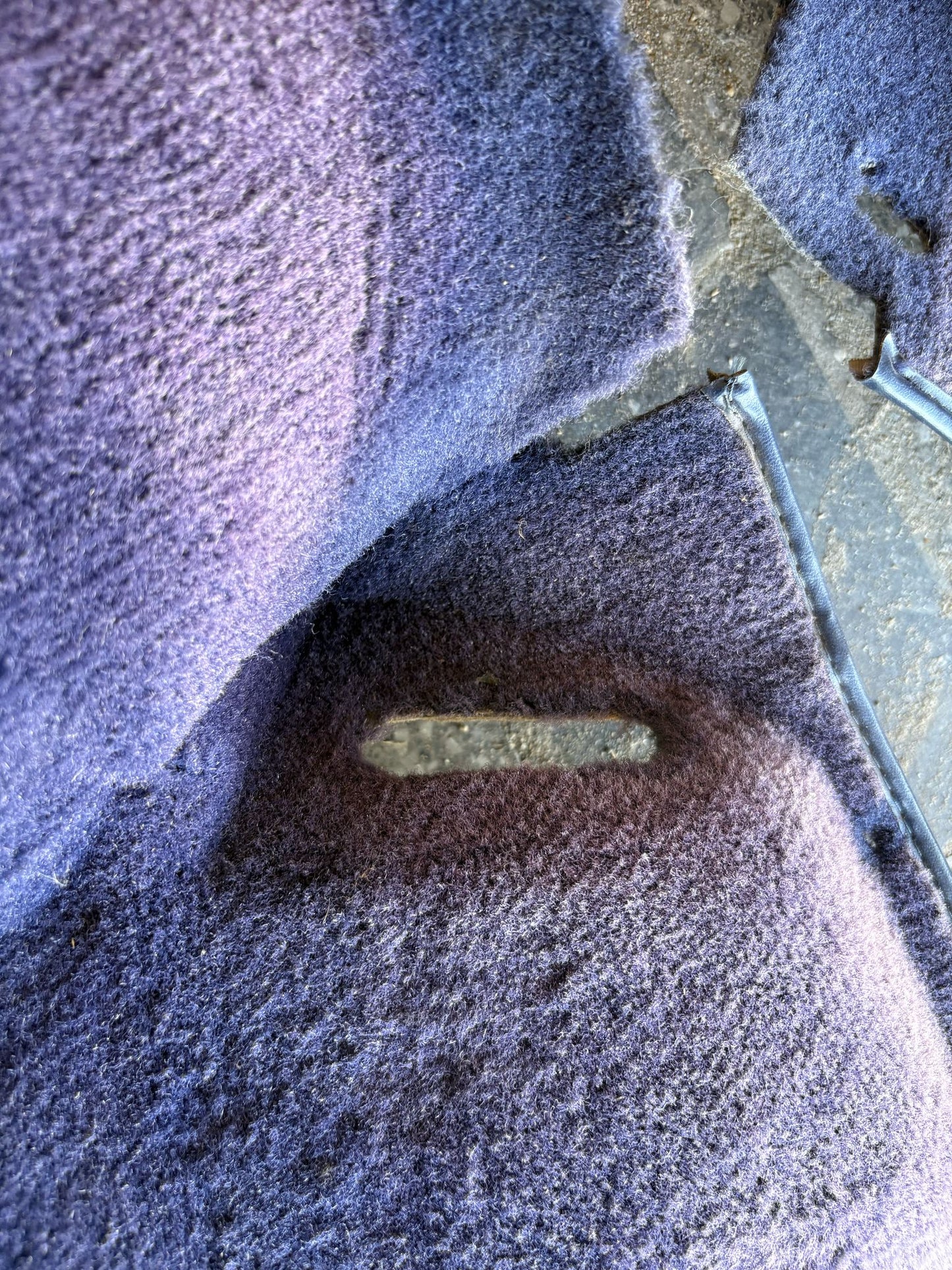 Porsche 944 RHD purple carpet set, NOT complete