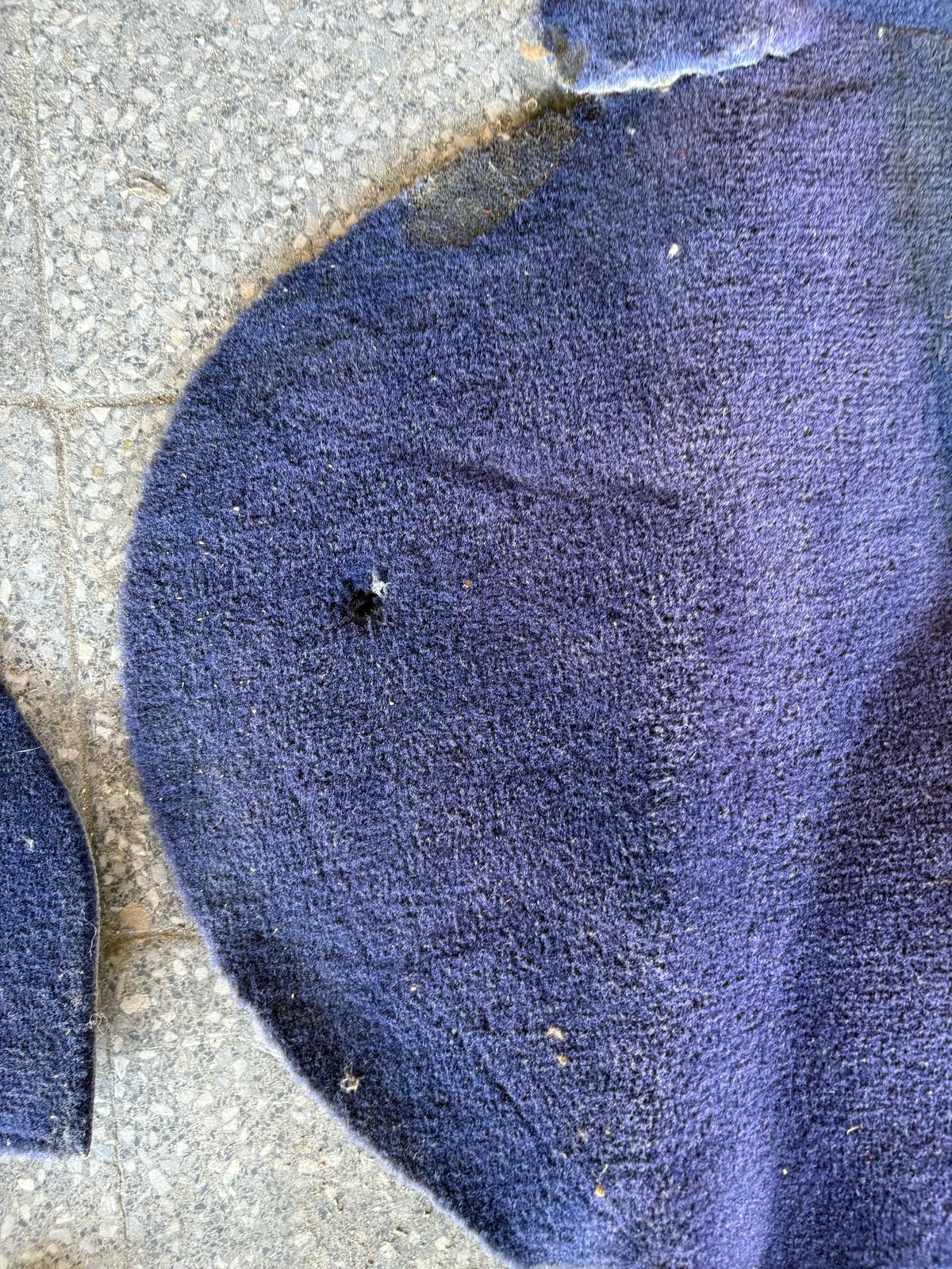 Porsche 944 RHD purple carpet set, NOT complete