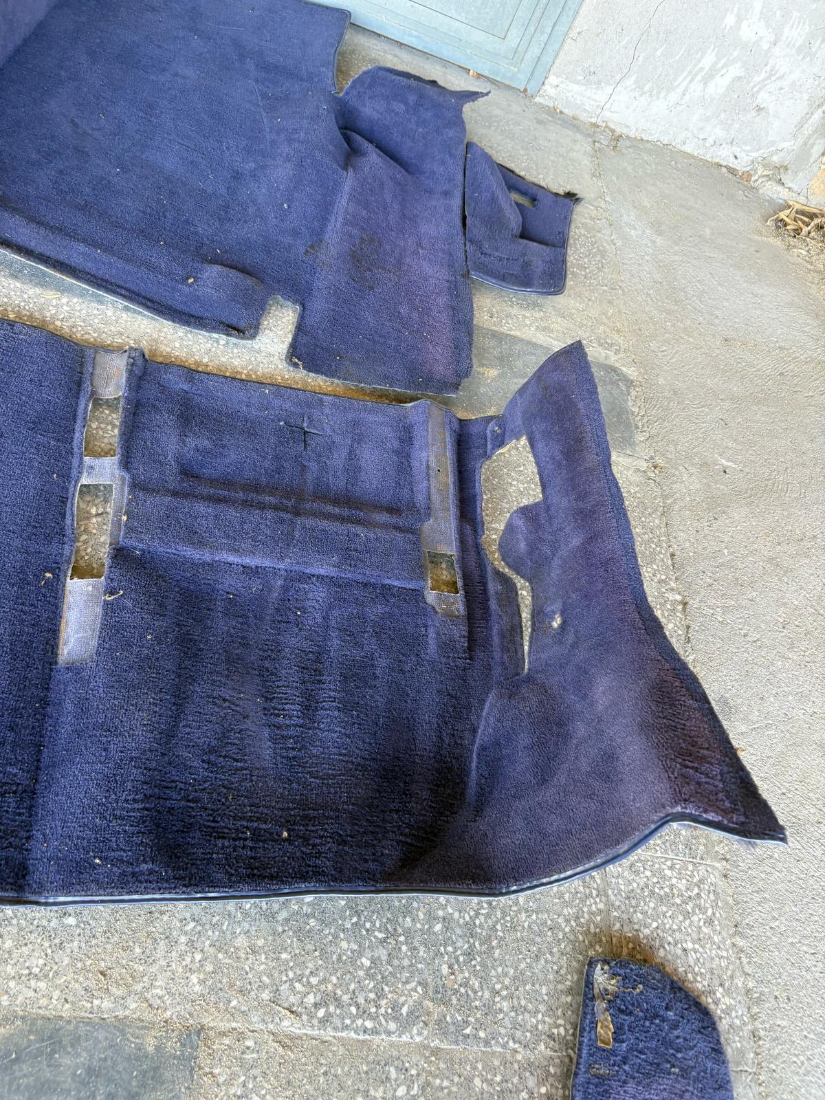 Porsche 944 RHD purple carpet set, NOT complete