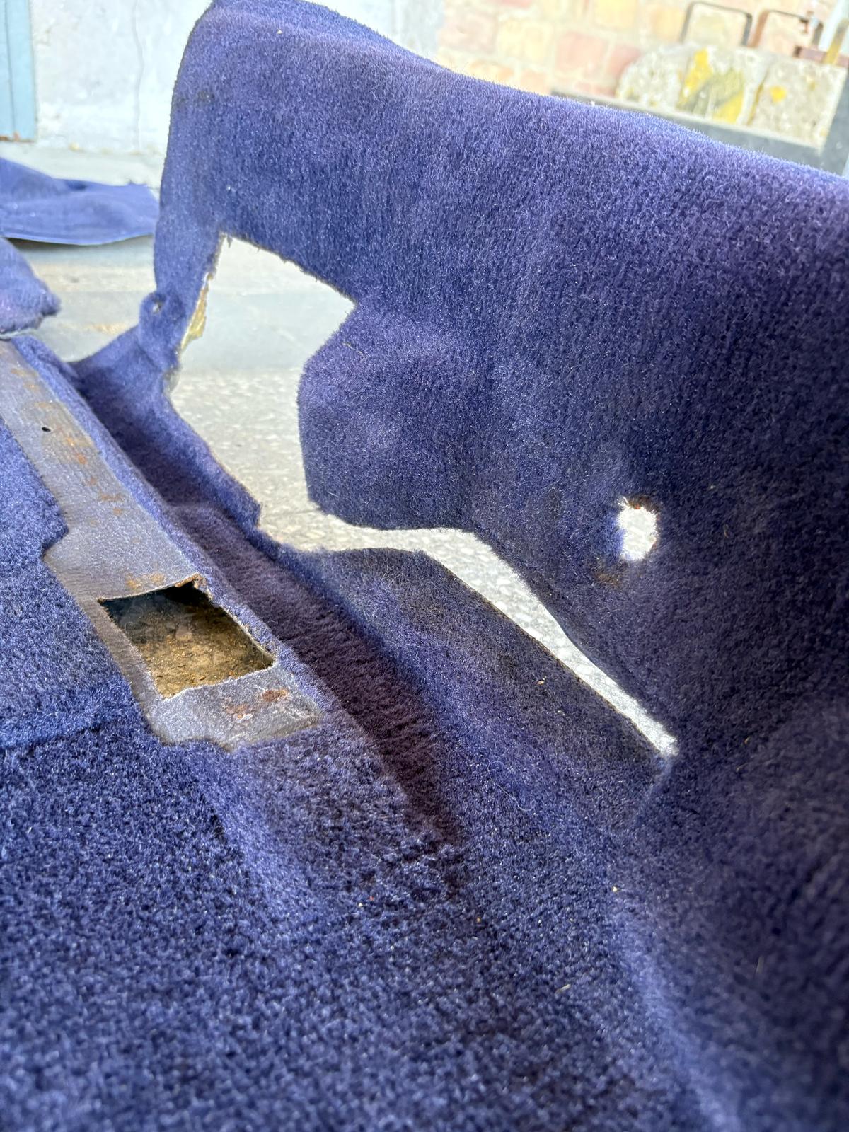 Porsche 944 RHD purple carpet set, NOT complete