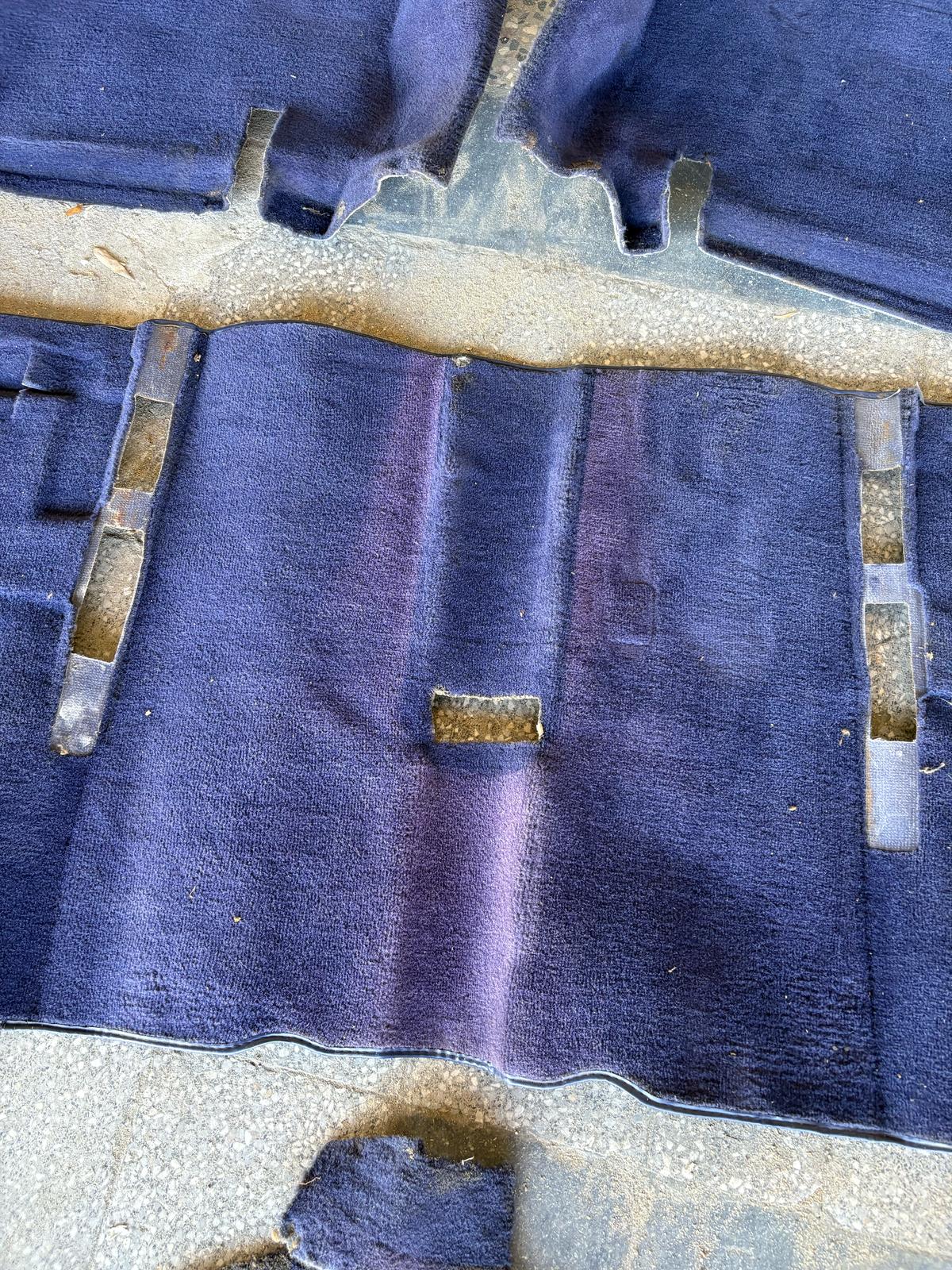 Porsche 944 RHD purple carpet set, NOT complete