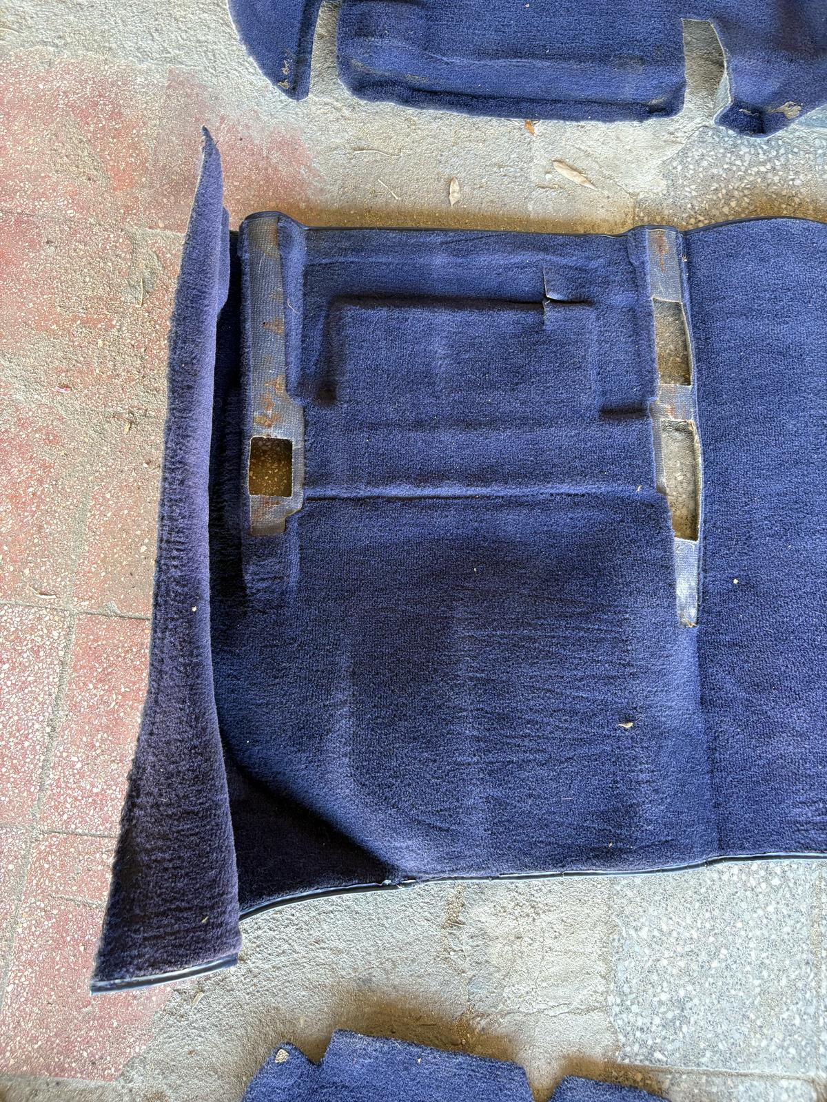 Porsche 944 RHD purple carpet set, NOT complete