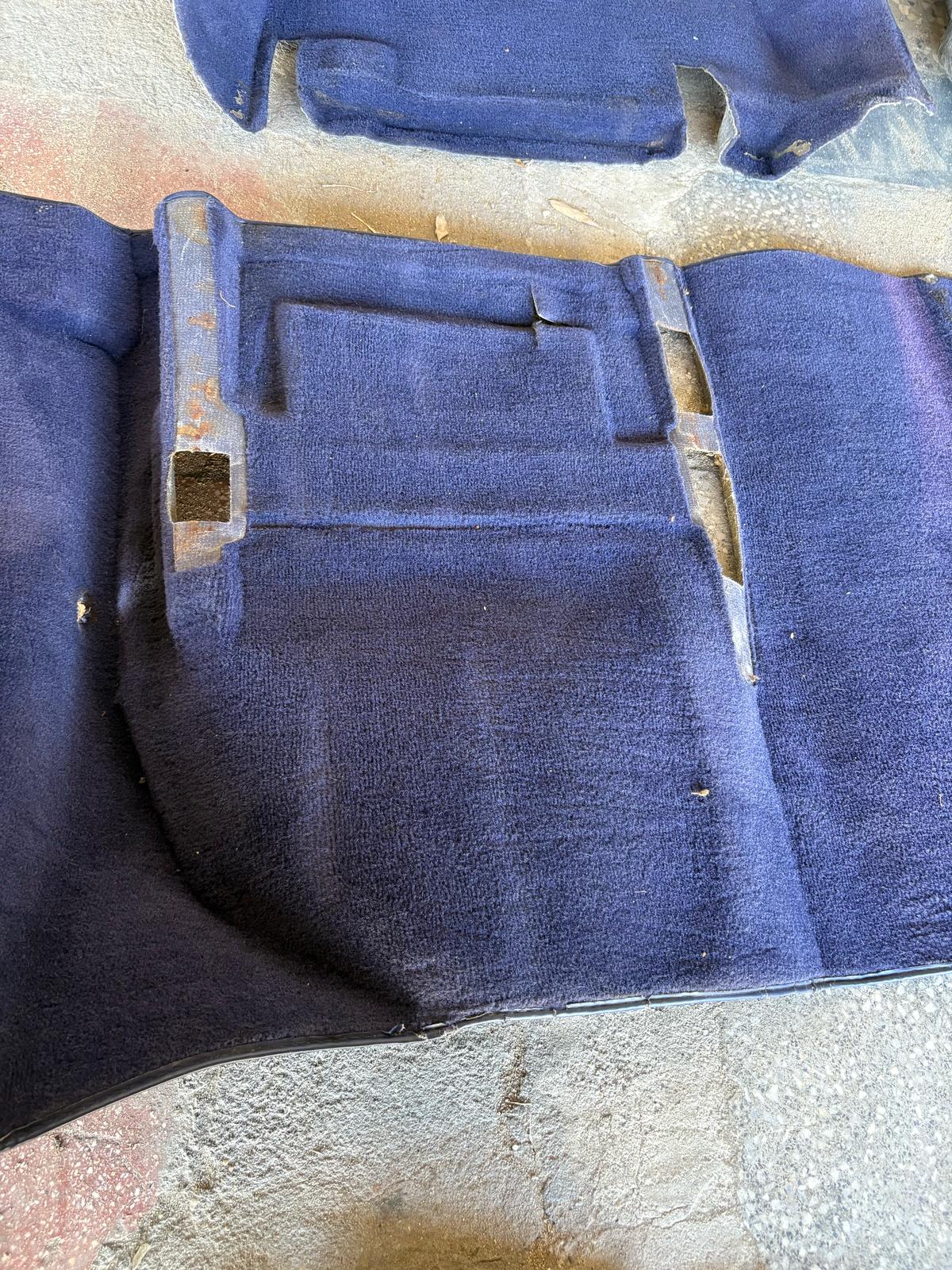 Porsche 944 RHD purple carpet set, NOT complete