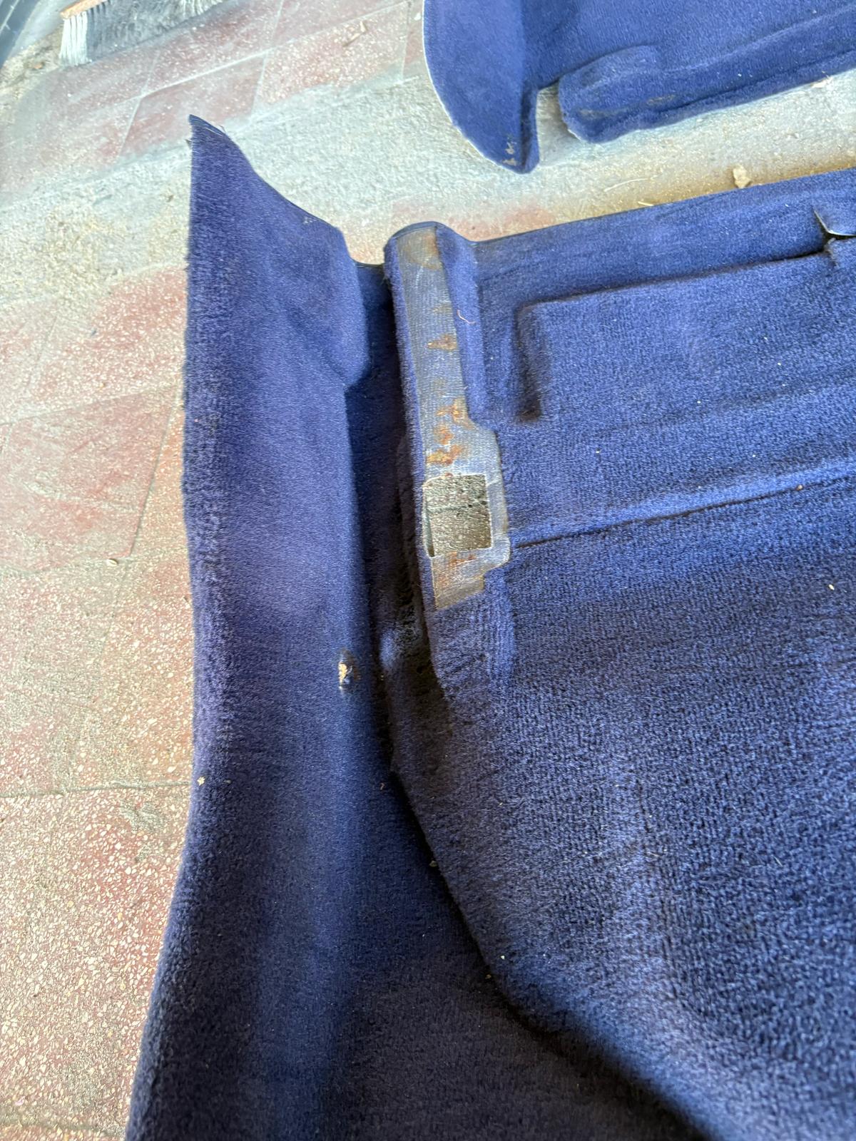 Porsche 944 RHD purple carpet set, NOT complete