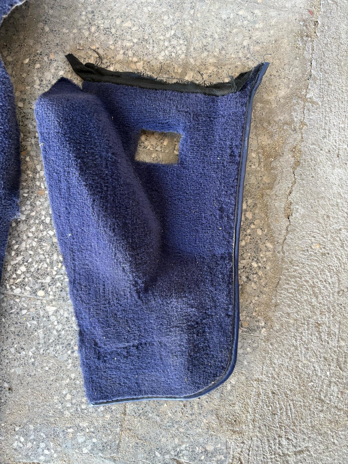 Porsche 944 RHD purple carpet set, NOT complete