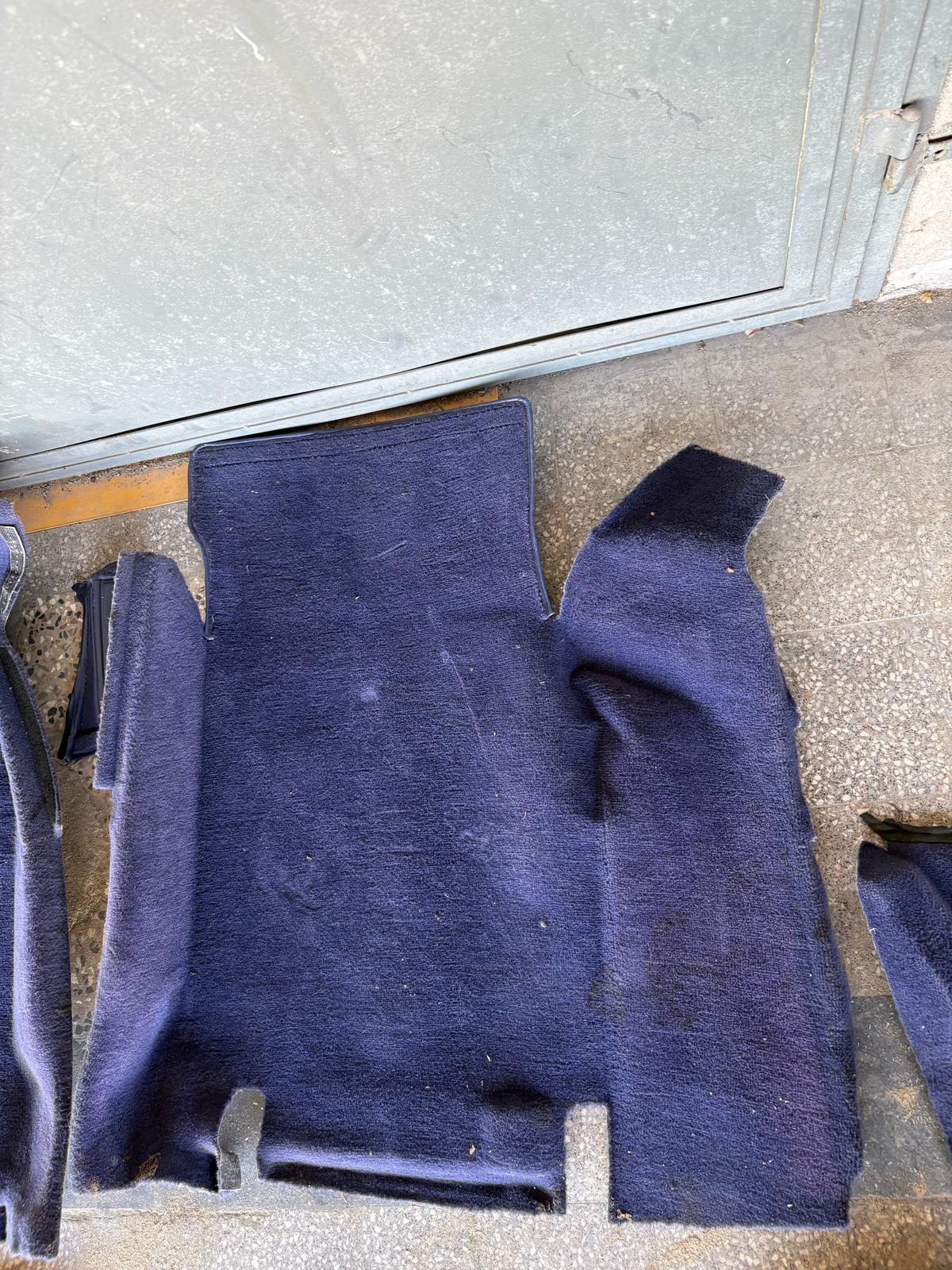 Porsche 944 RHD purple carpet set, NOT complete