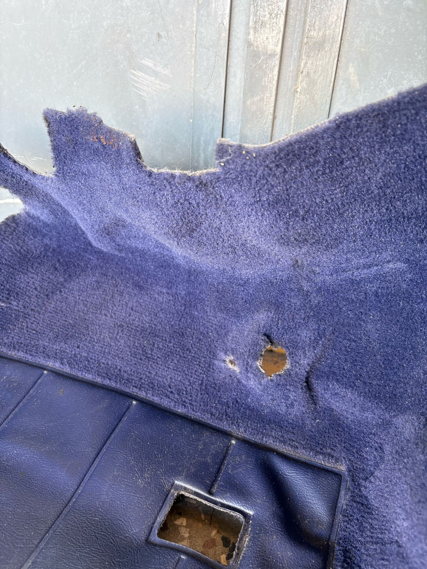 Porsche 944 RHD purple carpet set, NOT complete