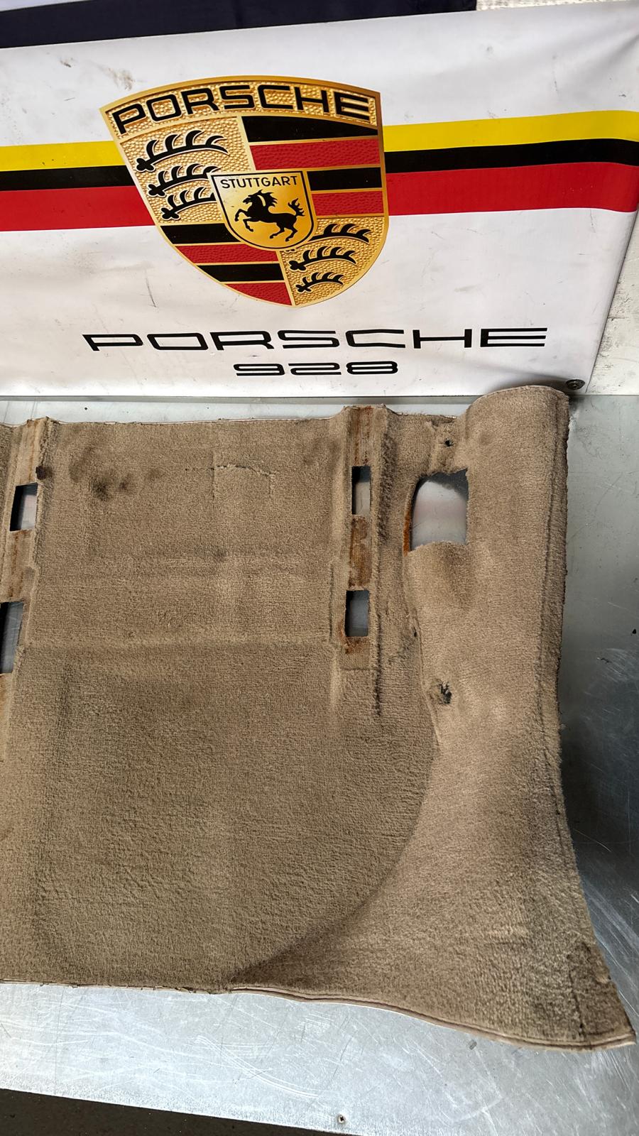 Porsche 944 RHD rear floor carpet, champagne, 94555507100, used